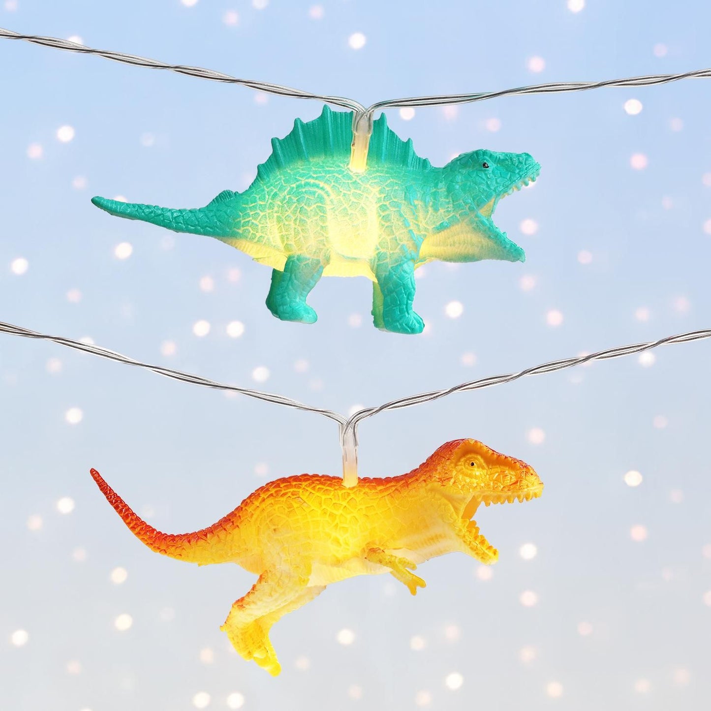 2 Meter 10 LED Fairy Lights Dinosaur String Light Decorative Lamp Party Fun Night Light Children's Room Decoration