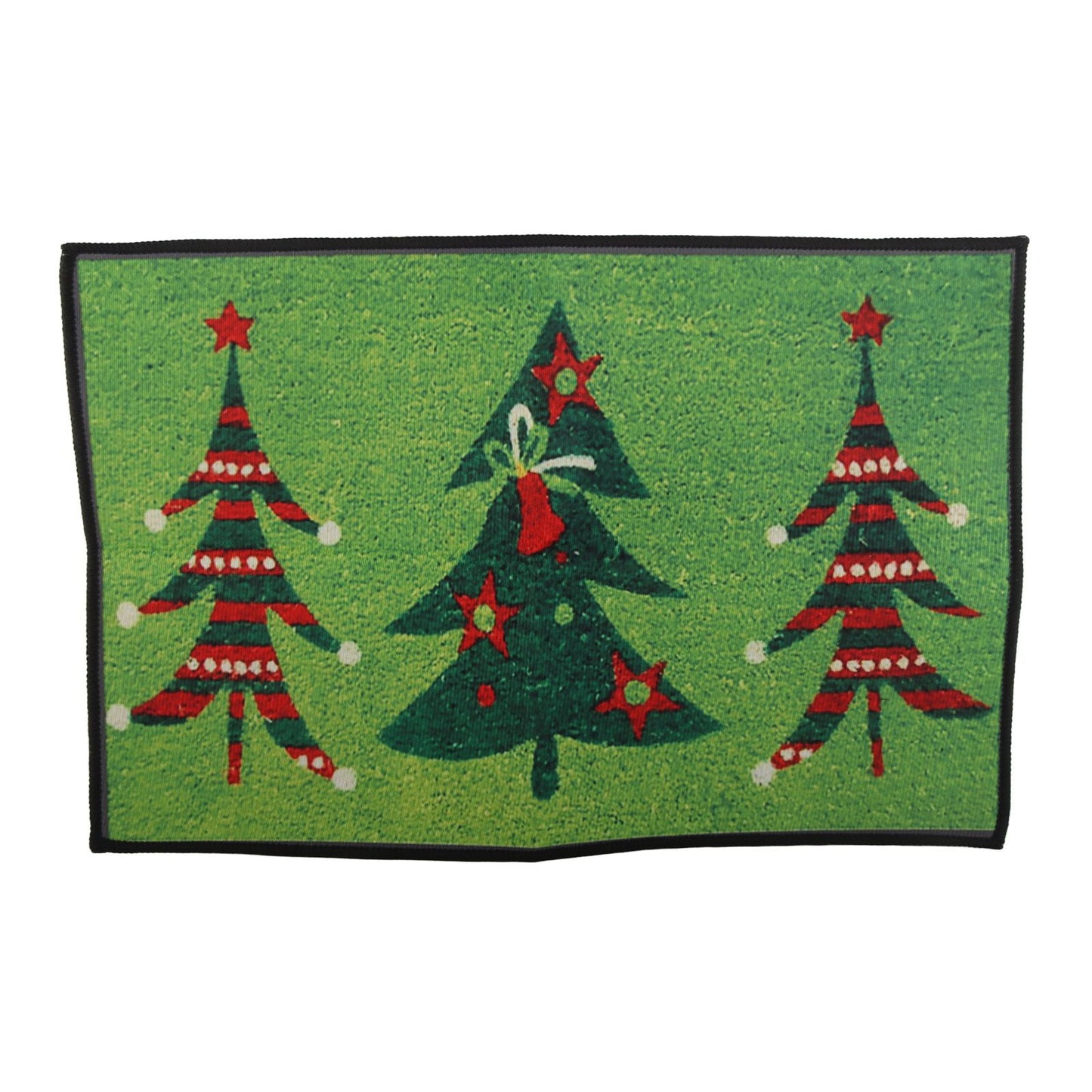 Christmas Doormat Xmas Flannel Floor Mat Merry Christmas Home Entrance Door Mat Anti Slip Floor Rug for Living Room