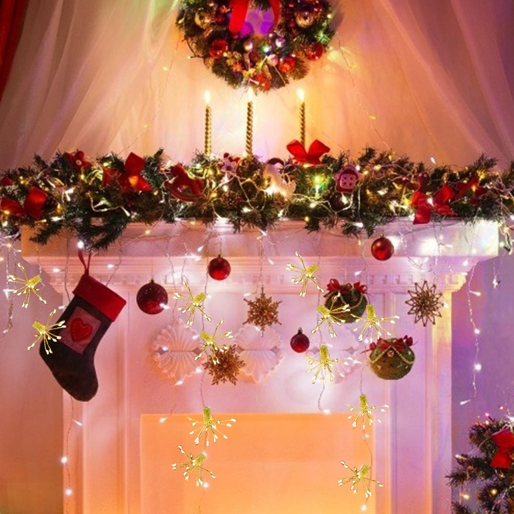 USB Fairy Lights 100LEDs Firework String Lights Christmas LED Fairy String Lights Bedroom Party Wedding Festival Decor