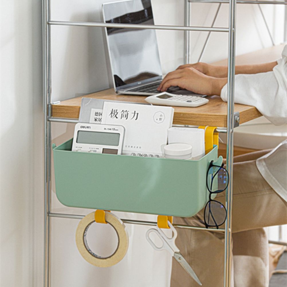 Bed Organizer Plastic Bedside Storage Hanging Basket Bed Table Shelf Basket Rack Organizer