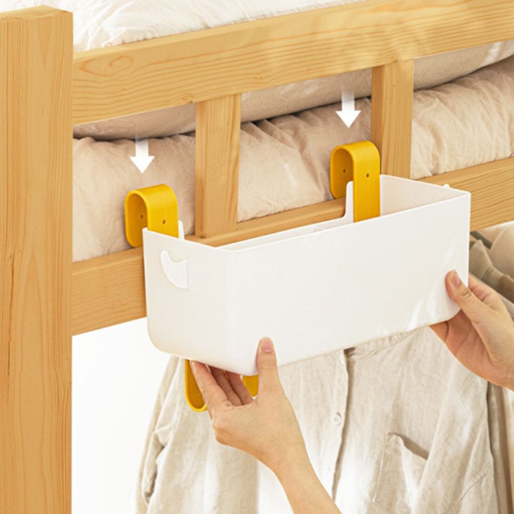 Bed Organizer Plastic Bedside Storage Hanging Basket Bed Table Shelf Basket Rack Organizer