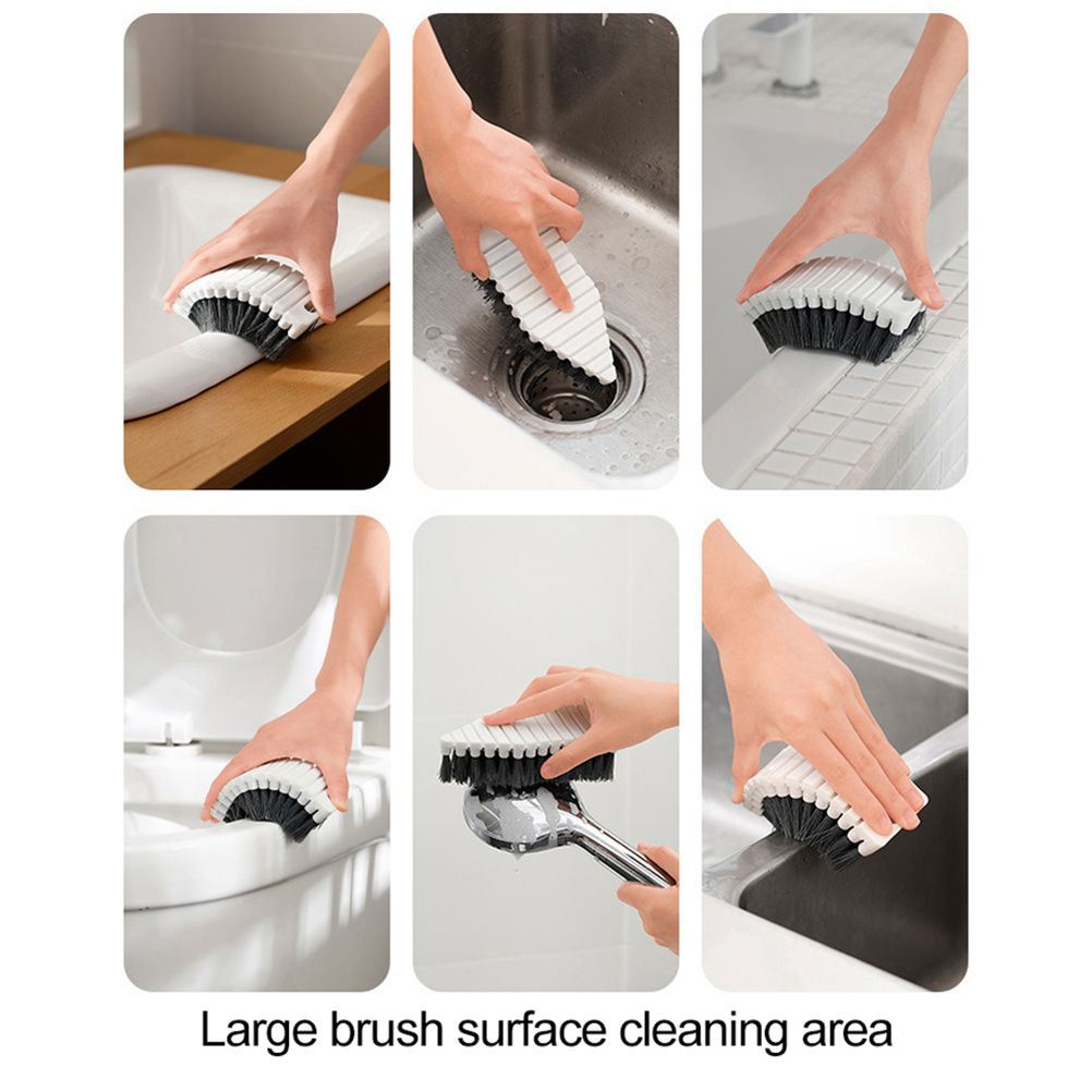 Household Cleaning Brush Bendable Scrub Brush Kitchen Tool Grip Scrub Brush for Cleaning