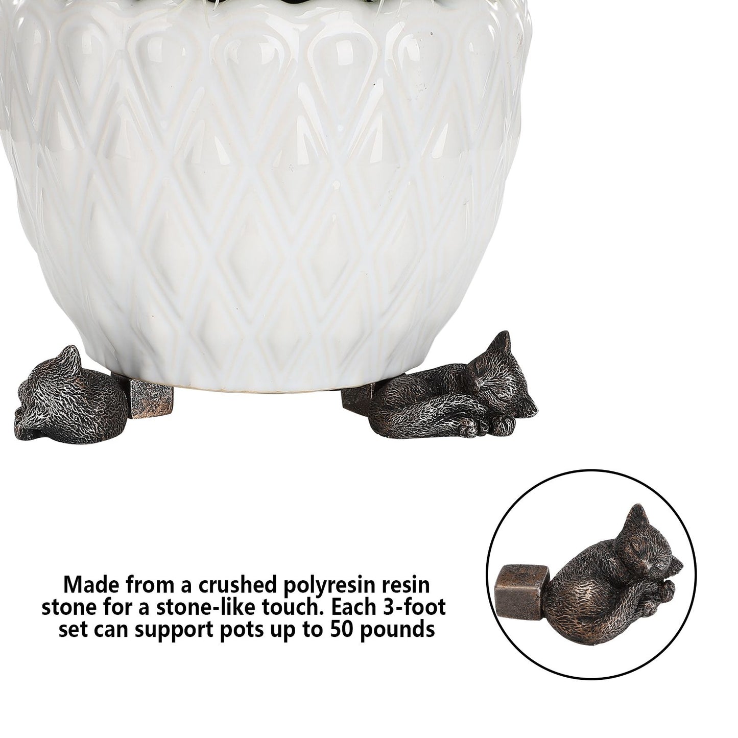 Flowerpot Feet Ventilate Rot Proof Root Raised Flowerpot Feet for Home Gardening