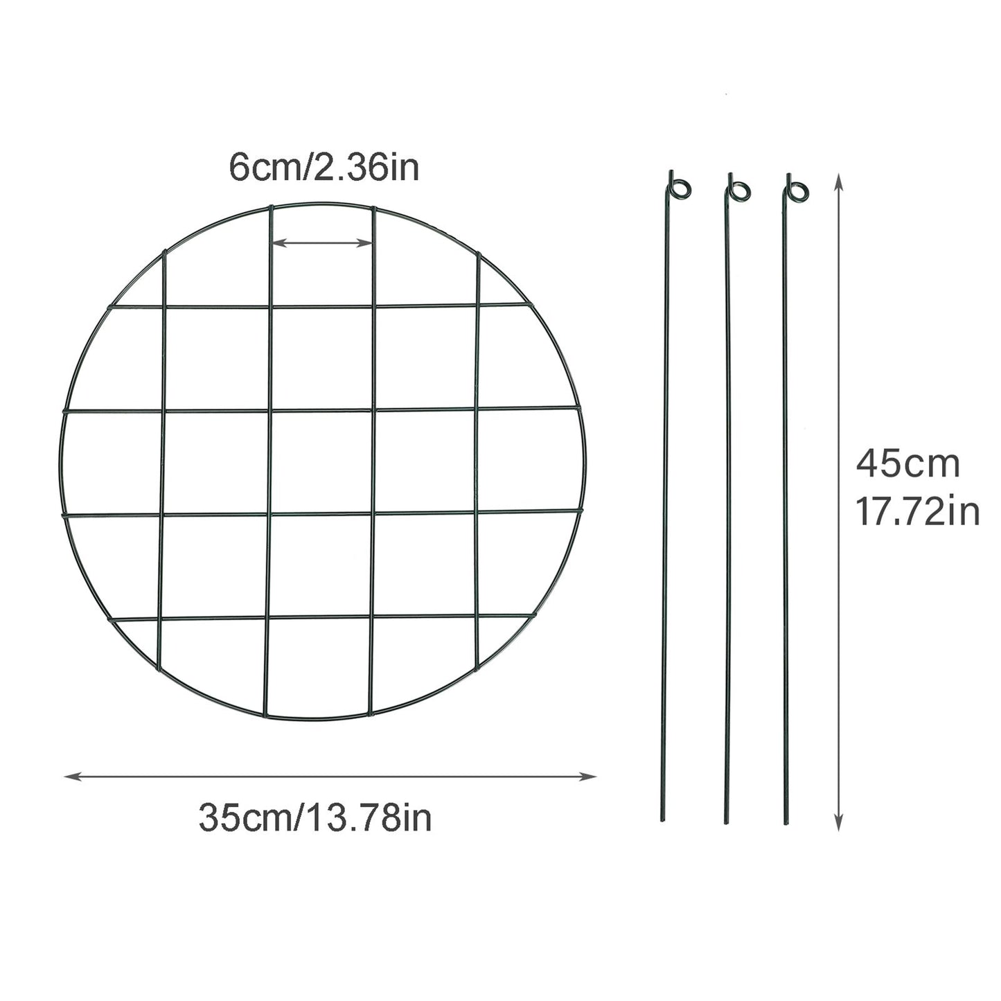 Garden Grid Shaped Iron Metal Plant Stand Strawberry Stand Plant Support Stake