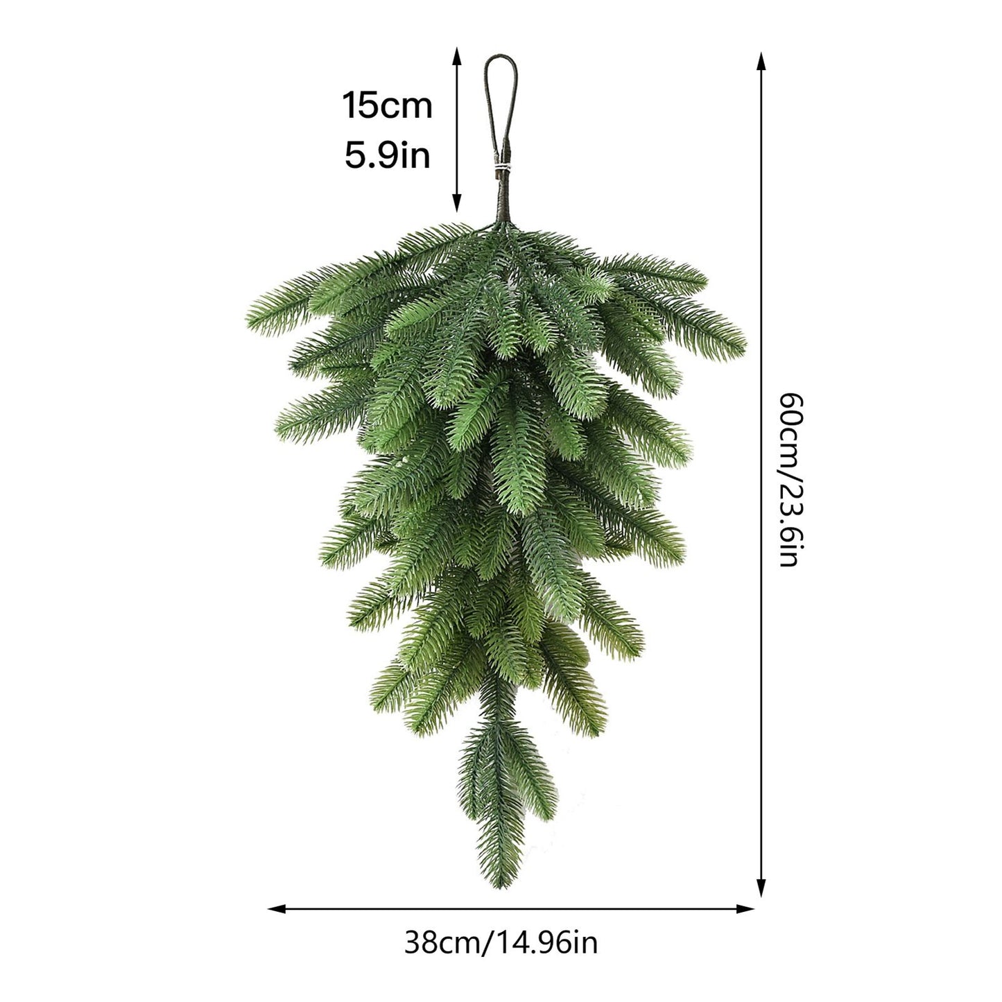 Green Red Fruit Decoration Christmas Decoration Hanging Upside Down Greenery Wall Hanging Decoration