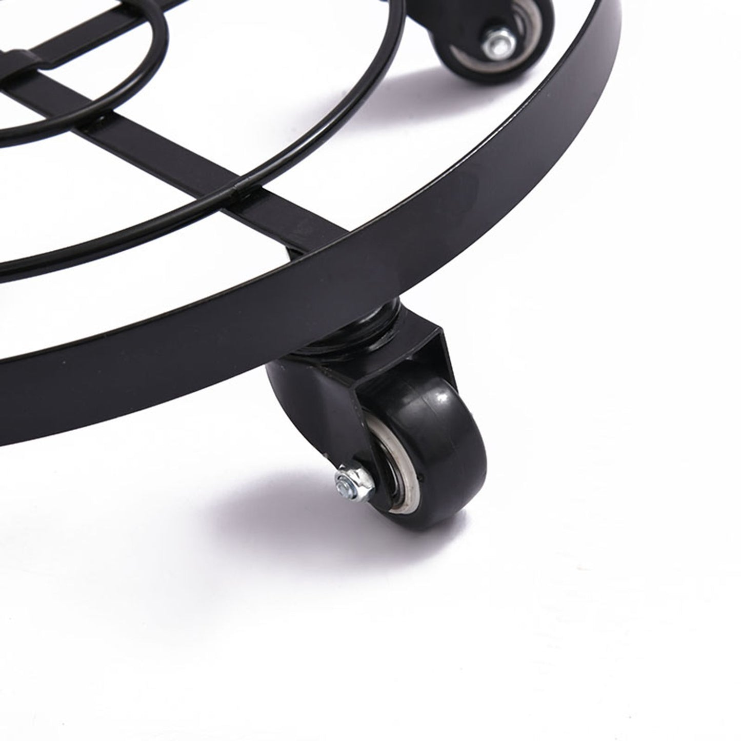 Mobile Flower Stand with Universal Wheels Metal Movable Flower Pot Stand