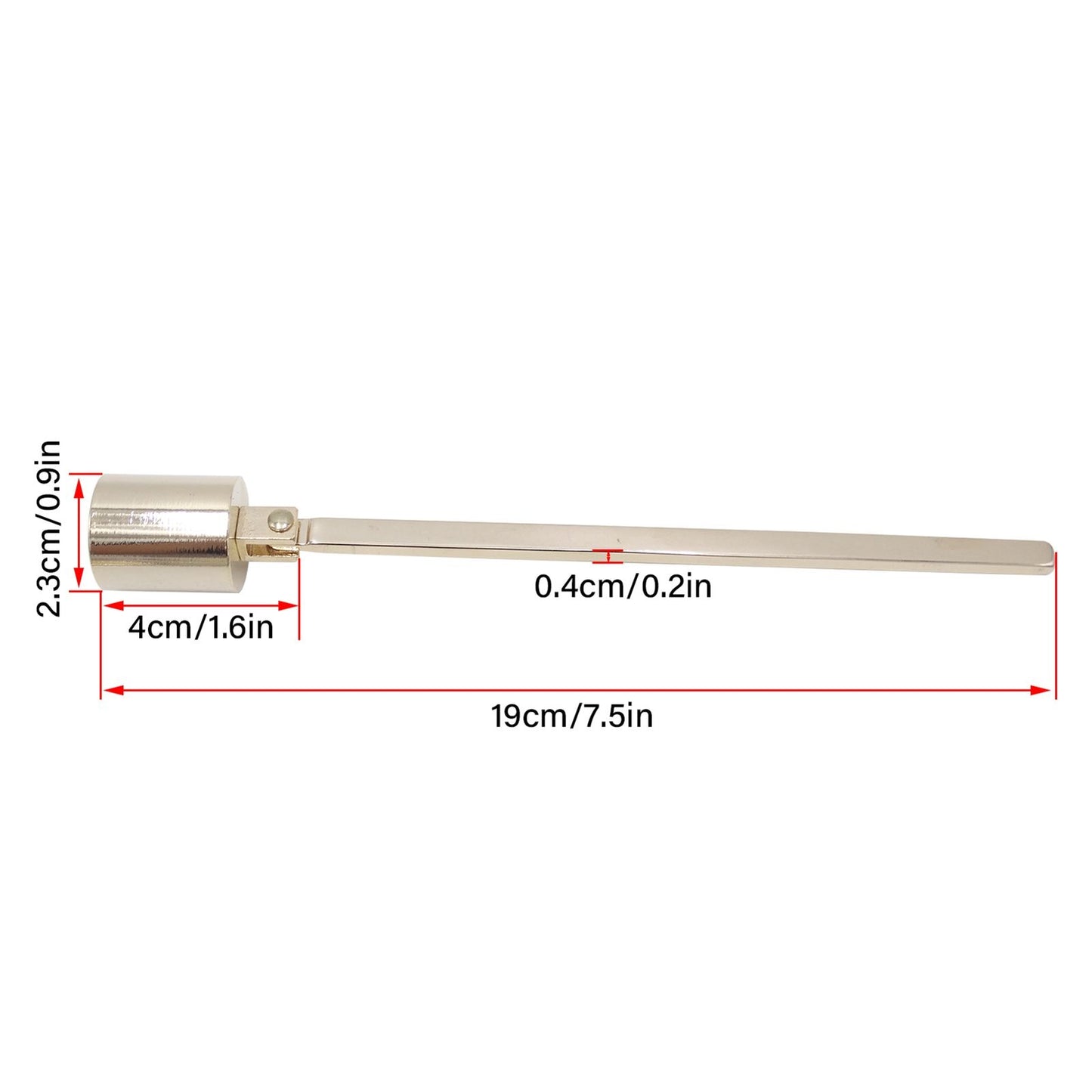 Candle Wick Snuffer Stainless Steel Wick Flame Snuffer Vintage Extinguisher with Long Handle