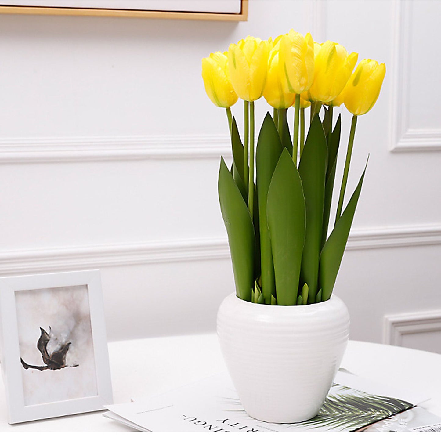 12 Head Tianshan Potting Room Fake Flower Simulation Table Flower Decoration Flowers Floral Arrangement Flowers