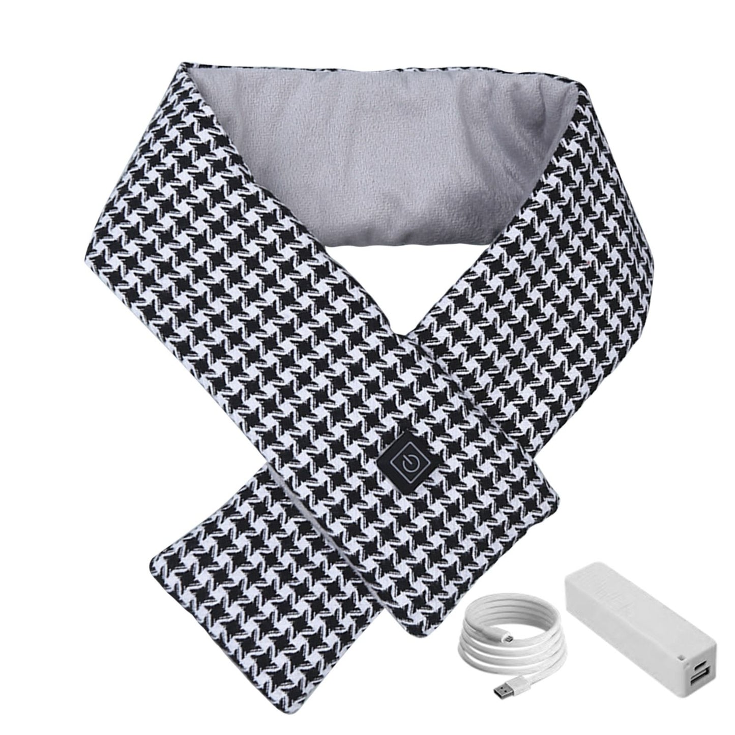 Heated Scarf Soft Neck Warmer USB Charging Heating Scarf 3 Speed Temperature Adjustment Neck Scarf for Men Women