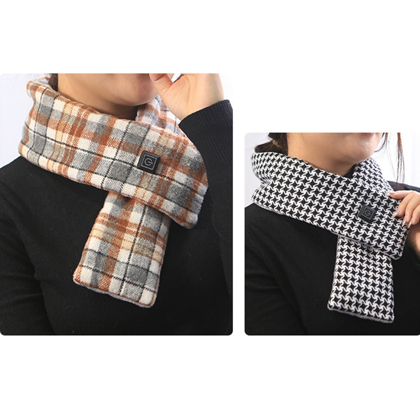 Heated Scarf Soft Neck Warmer USB Charging Heating Scarf 3 Speed Temperature Adjustment Neck Scarf for Men Women