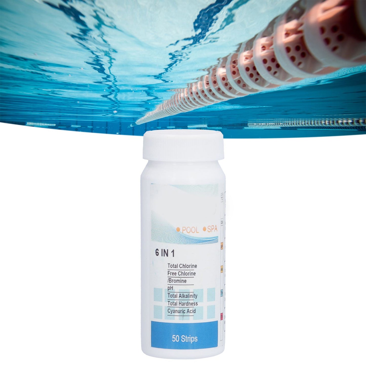 Pool Test Strips Durable Quick Portable Easy to Operate Pa Test Strips for Aquariums