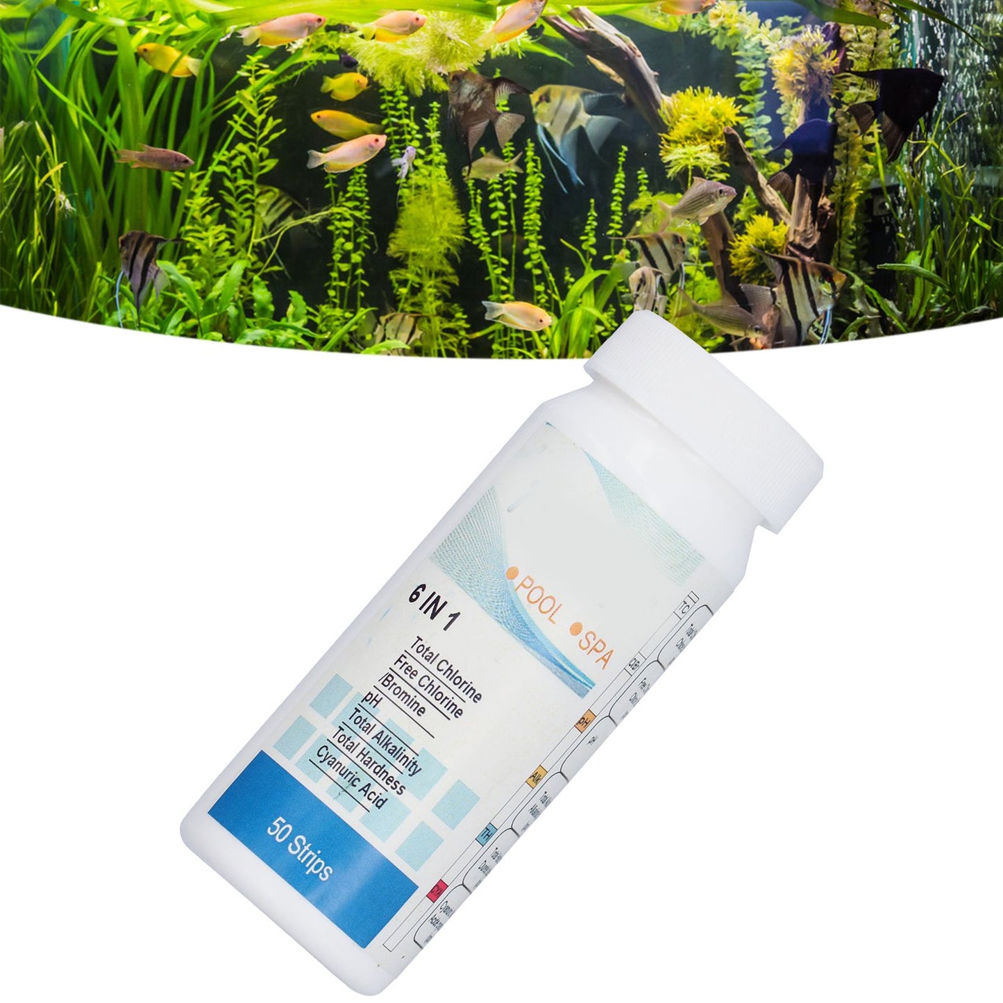Pool Test Strips Durable Quick Portable Easy to Operate Pa Test Strips for Aquariums