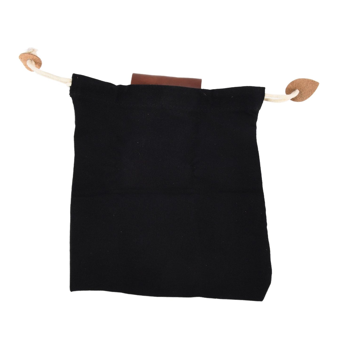 Leather Canvas Foraging Pouch Belt Fruit Picking Bag for Camping Fruit CollectingBlack