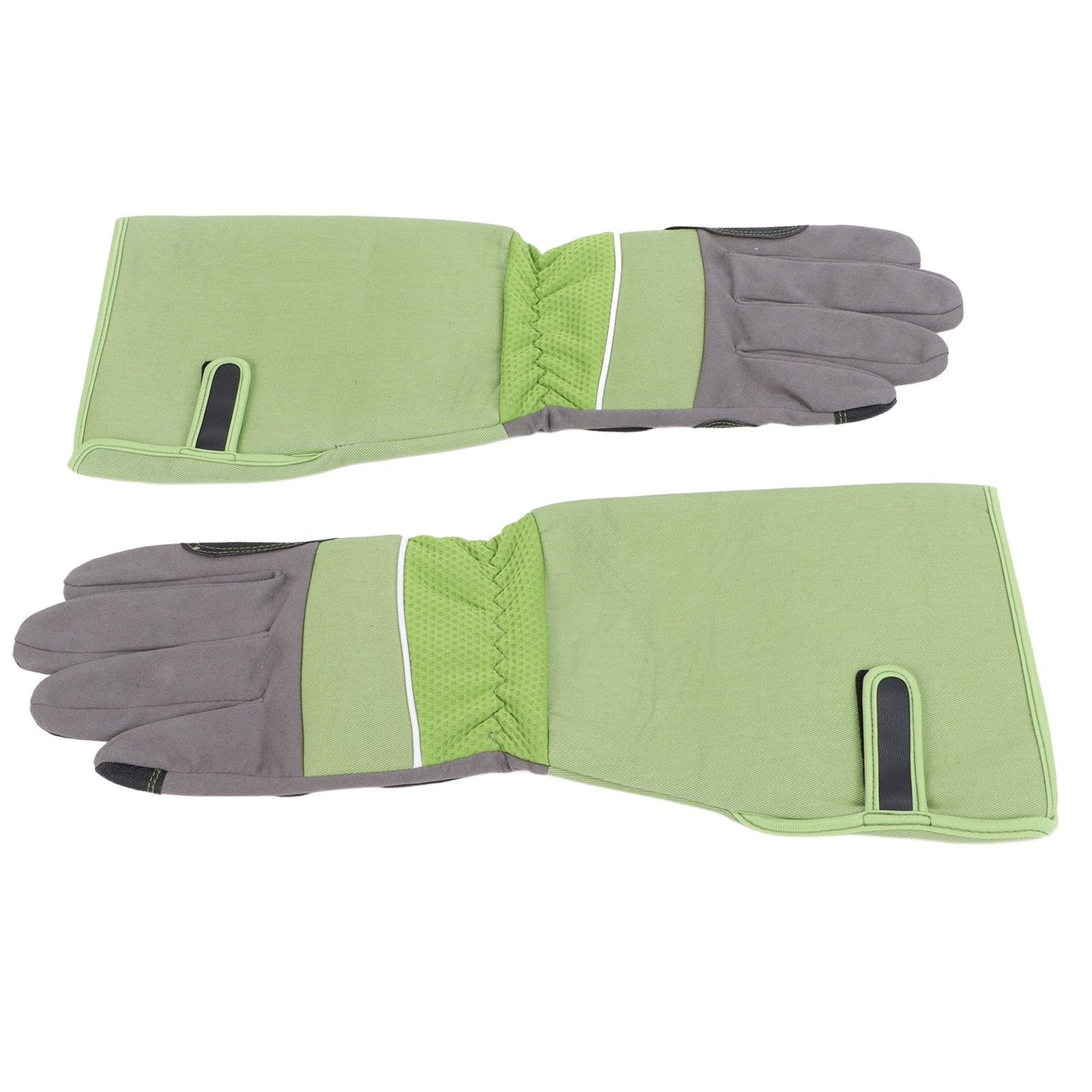 1Pair Garden Work Gloves Cut Resistent Stabproof Puncture Proof Pruning Gloves with Forearm Protection Green