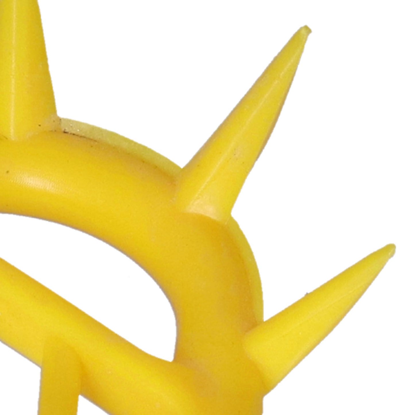 10pcs Cow Nose Thorn Thick Plastic Prevent Milk Sucking Calf Weaner for Farm LivestockYellow