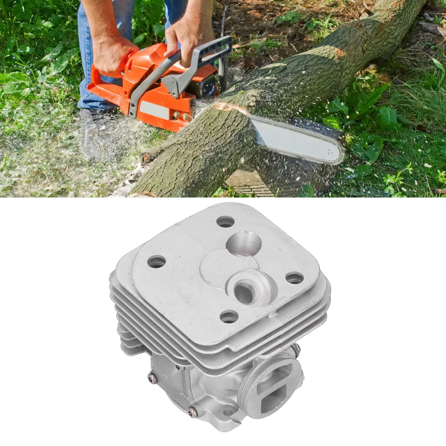 50mm Cylinder Piston Kit Replacement Parts Fit for Husqvarna 372XP 372 365 X-TORQ Chainsaws