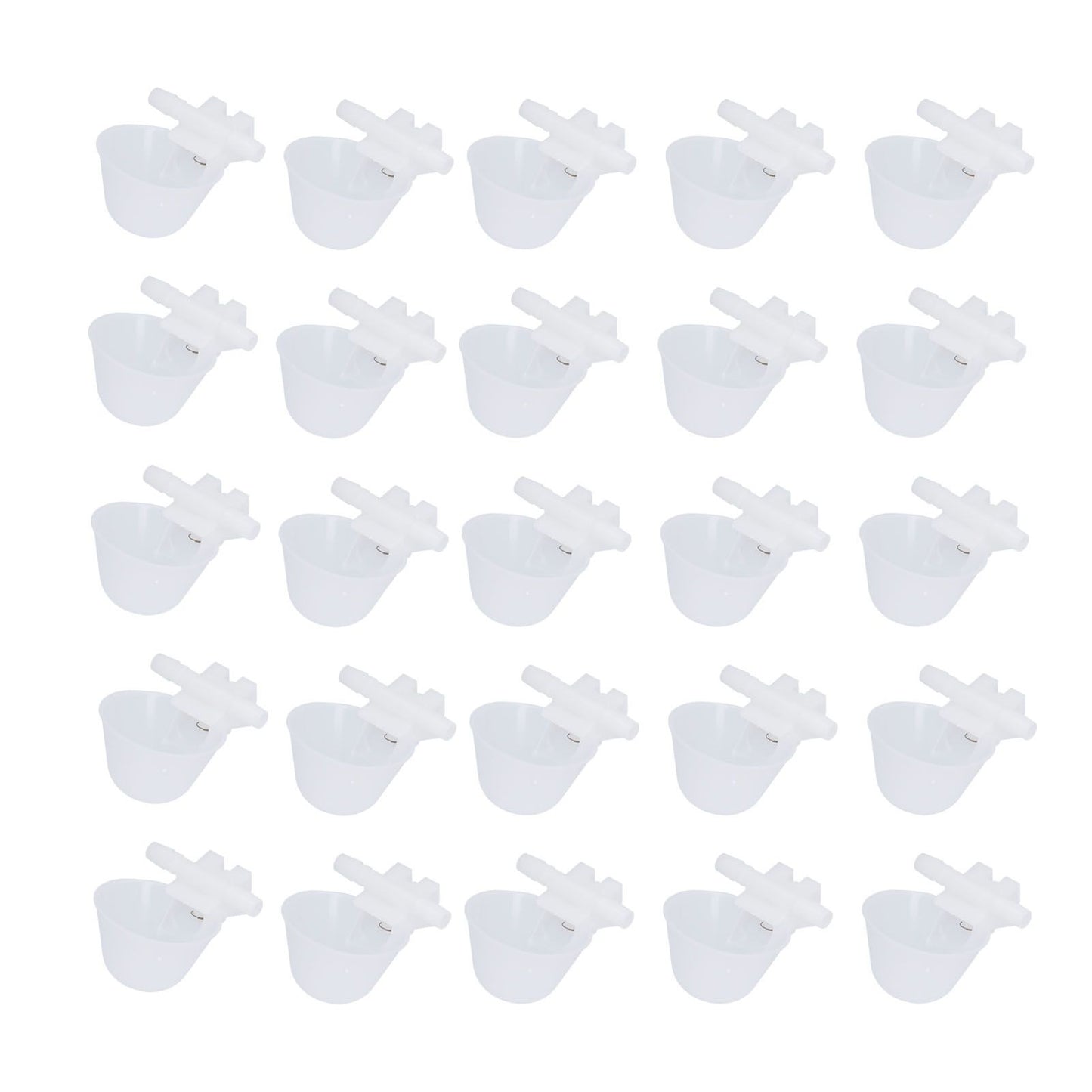 25PCS Chicken Water Bowl Hanging Drinking Bowl Automatic Poultry Drinking Cup Farming Supplies