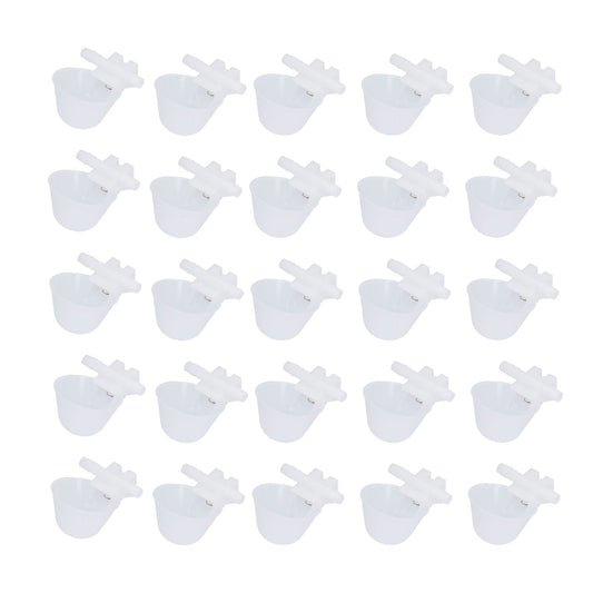 25PCS Chicken Water Bowl Hanging Drinking Bowl Automatic Poultry Drinking Cup Farming Supplies