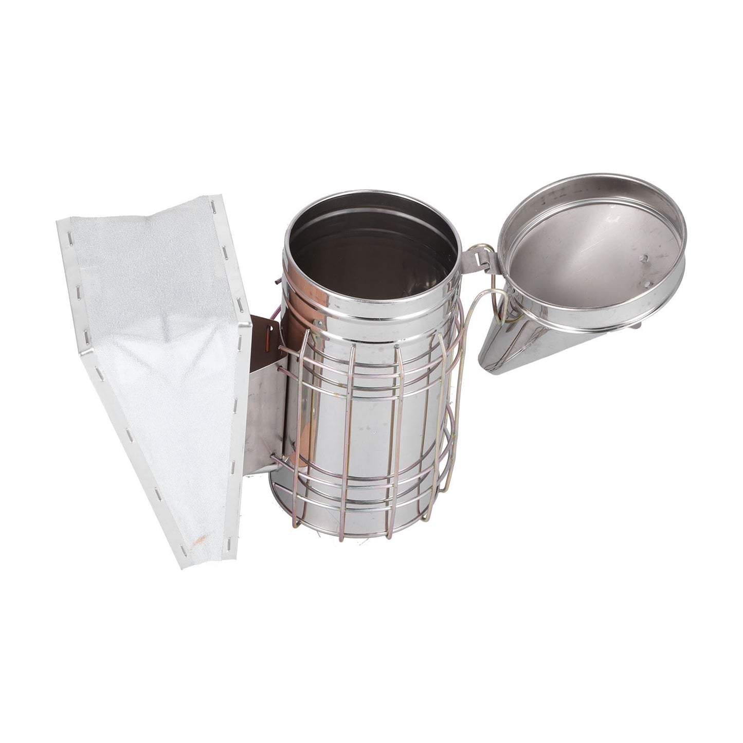 3PCS/Set Beehive Smoker Set Bee Brush Scraper Stainless Steel Smoker Beekeeper Starter Kit for Beekeeping