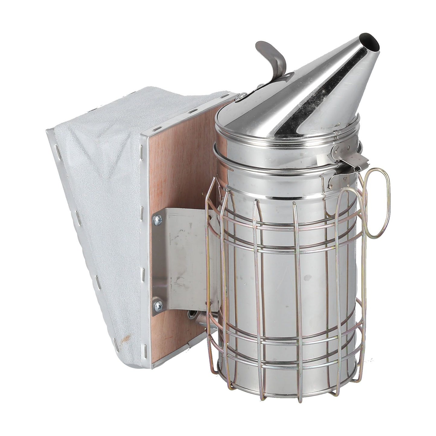 3PCS/Set Beehive Smoker Set Bee Brush Scraper Stainless Steel Smoker Beekeeper Starter Kit for Beekeeping