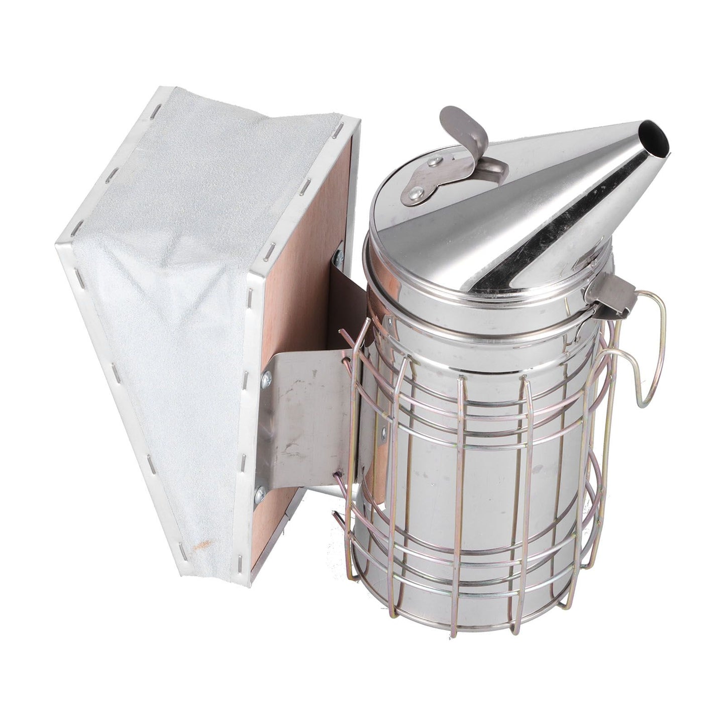 3PCS/Set Beehive Smoker Set Bee Brush Scraper Stainless Steel Smoker Beekeeper Starter Kit for Beekeeping