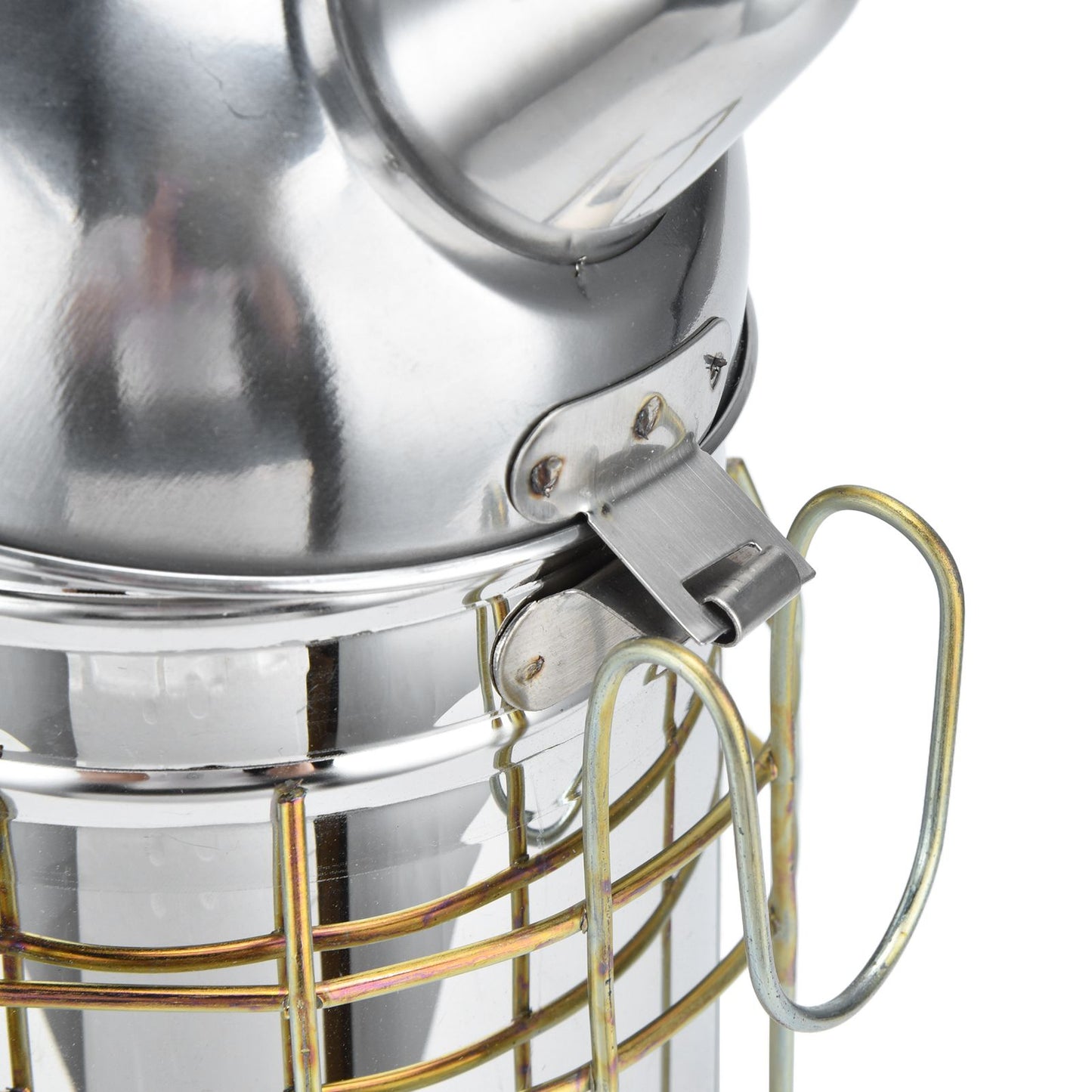 Pointed Beehive Smoker with Heat Protection Board Stainless Steel Bee Smoker for Bee House