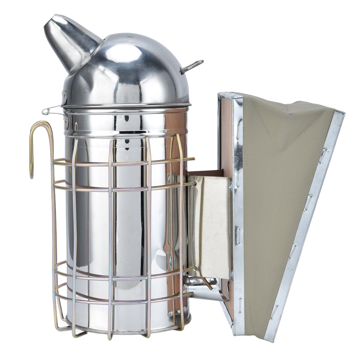 Pointed Beehive Smoker Stainless Steel Beekeeping Equipment Apiculture Tool for Outdoor Bee House