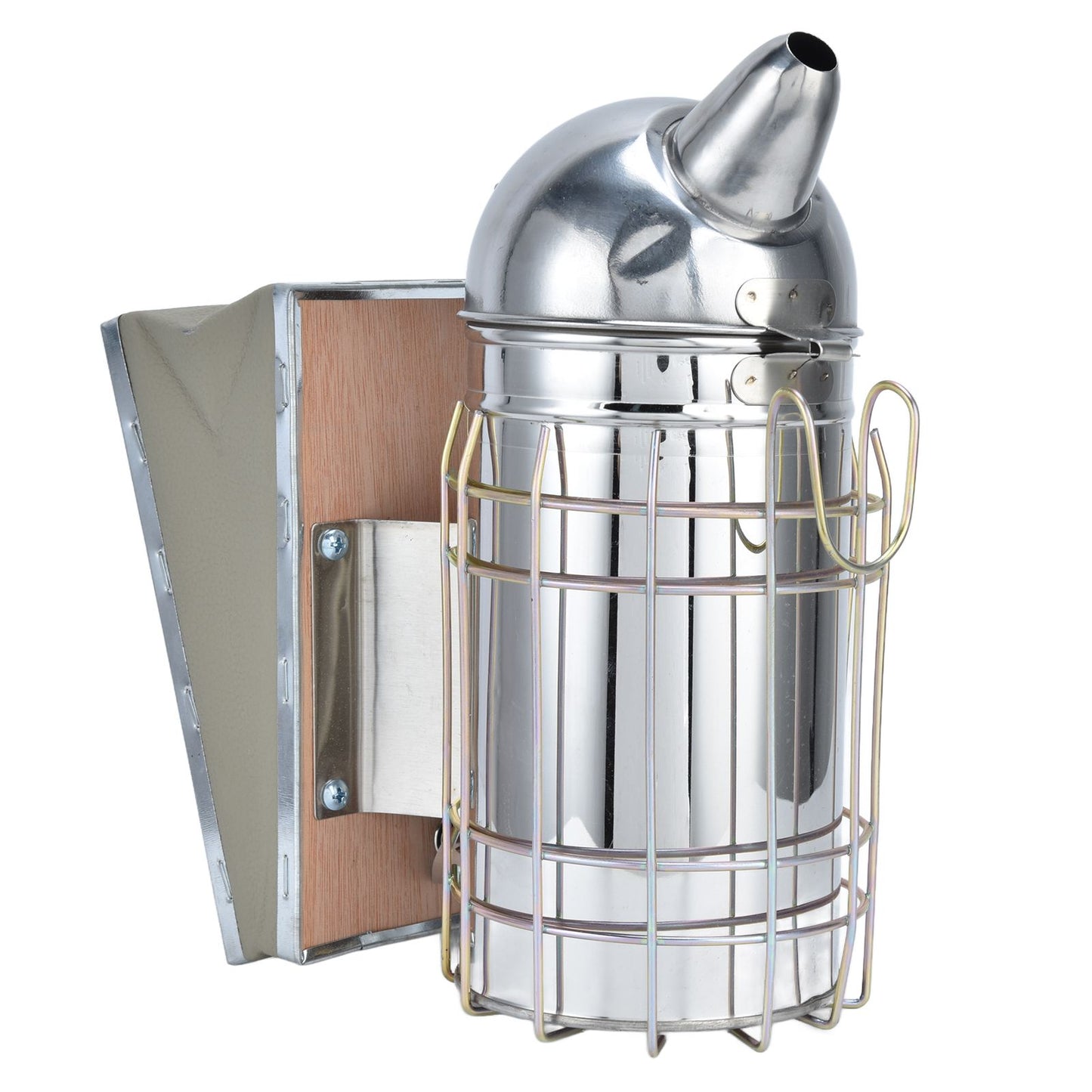 Pointed Beehive Smoker Stainless Steel Beekeeping Equipment Apiculture Tool for Outdoor Bee House