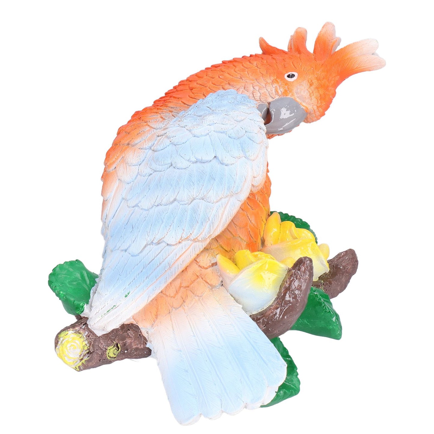 Cockatoo Ornaments Resin Cockatoo Sculptures Decoration for Landscape Home Gardening