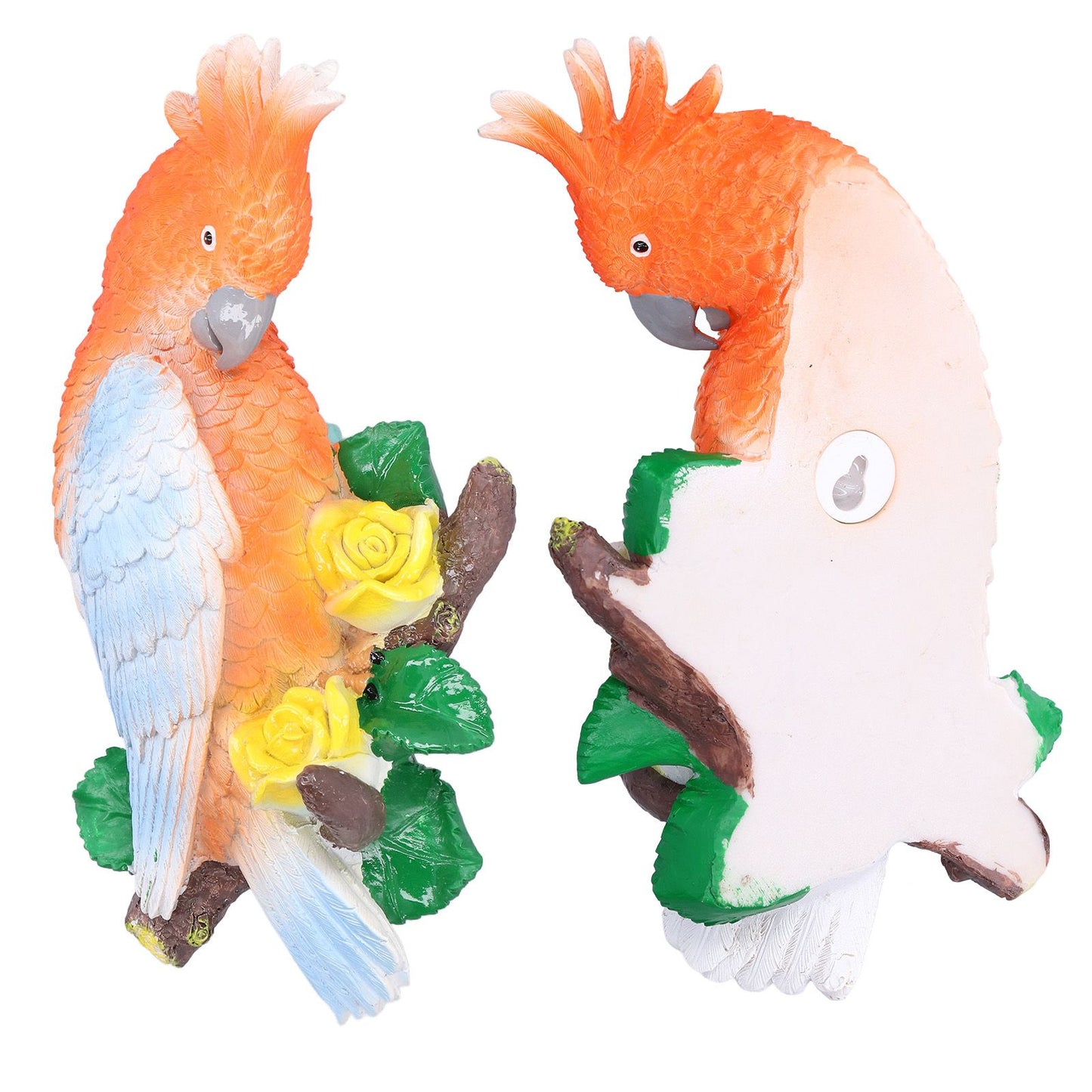 Cockatoo Ornaments Resin Cockatoo Sculptures Decoration for Landscape Home Gardening
