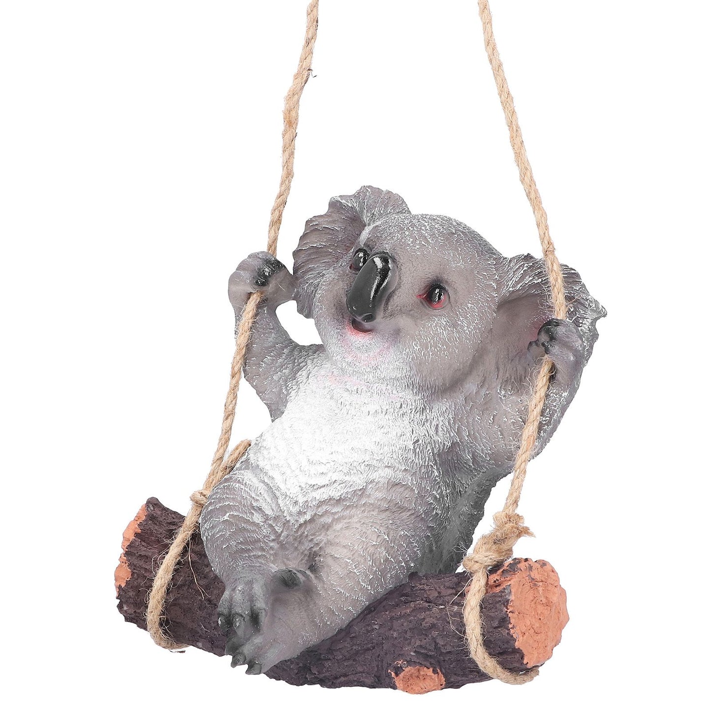Resin Swinging Koala Animal Model Figurine Statue Sculpture Hanging Ornament Outdoor Yard Decoration