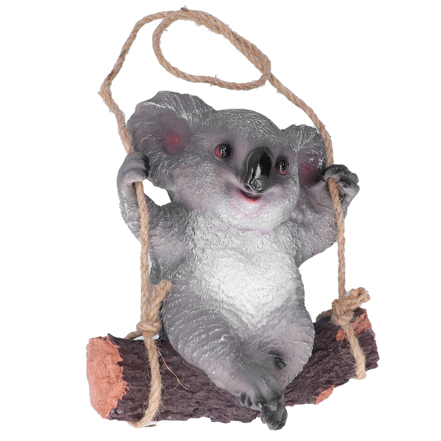 Resin Swinging Koala Animal Model Figurine Statue Sculpture Hanging Ornament Outdoor Yard Decoration