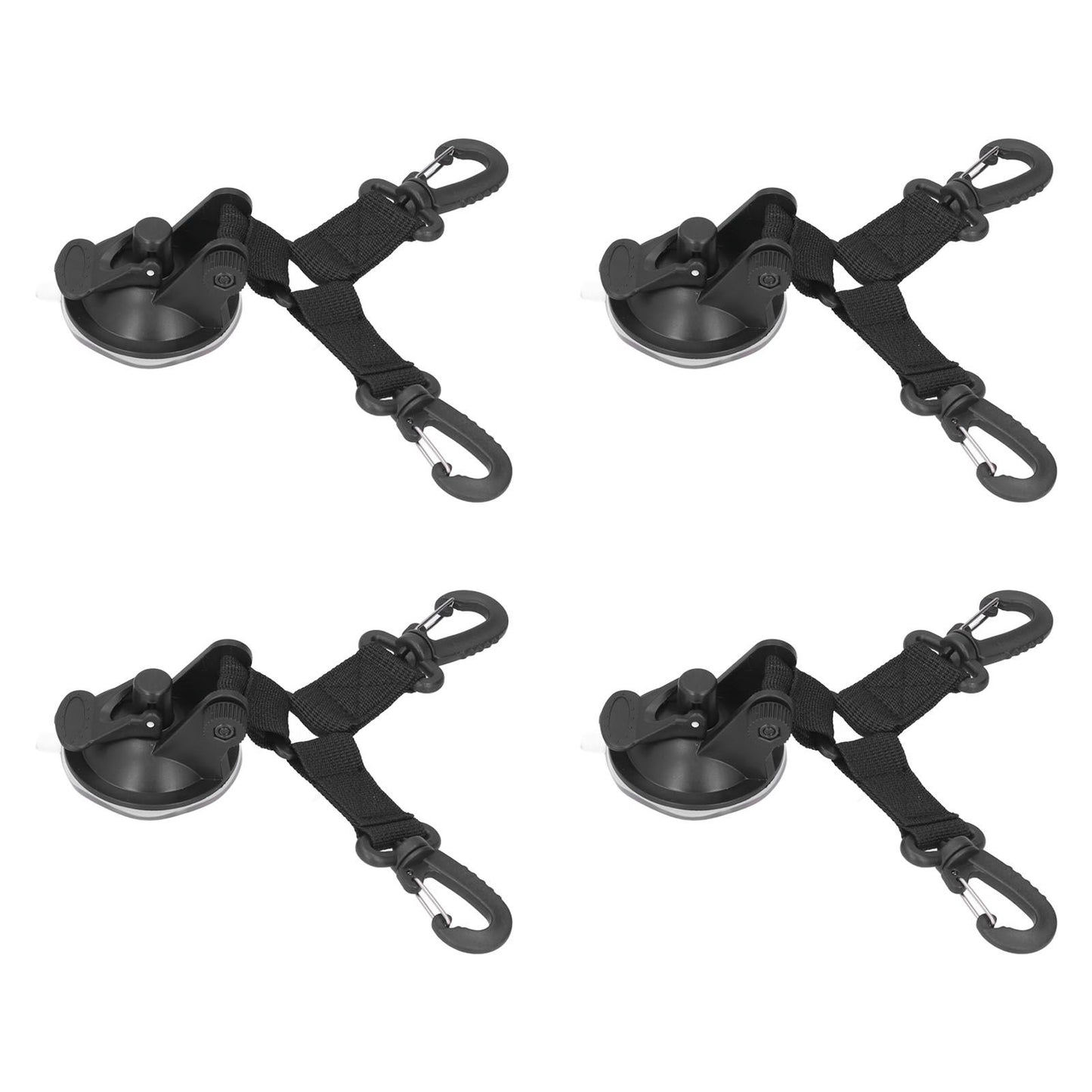 4PCS Suction Cup Anchor Multipurpose Heavy Duty Camping Tent Suction Cup Outdoor Double Head Securing Hook