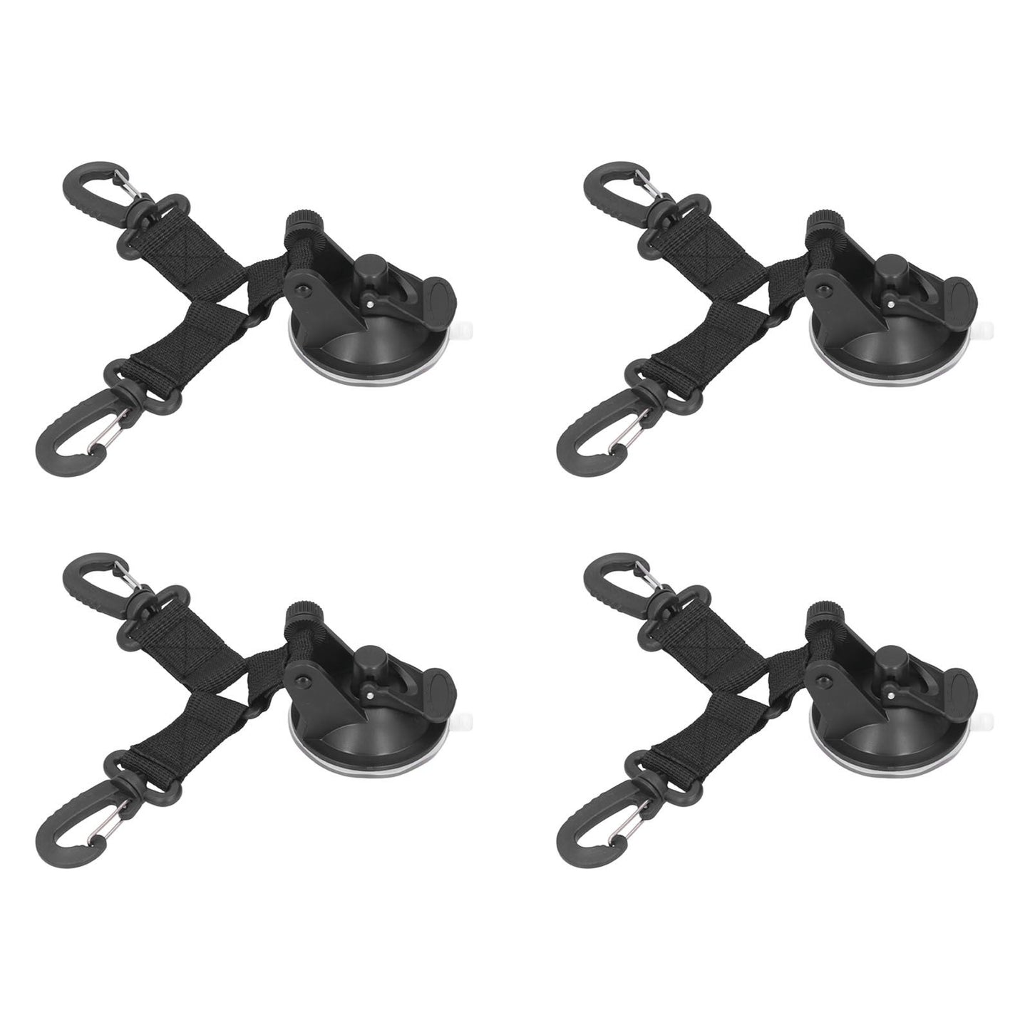 4PCS Suction Cup Anchor Multipurpose Heavy Duty Camping Tent Suction Cup Outdoor Double Head Securing Hook