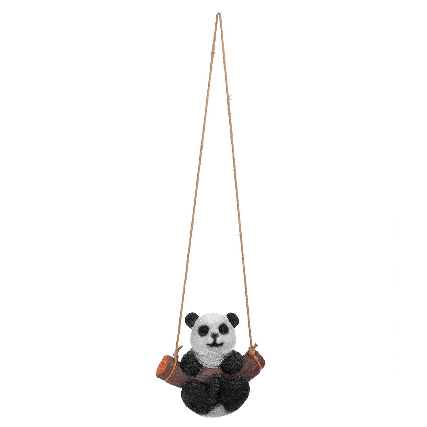 Panda Swing Statue Resin Animal Garden Outdoor Statue for Patio Yard Lawn Home Office