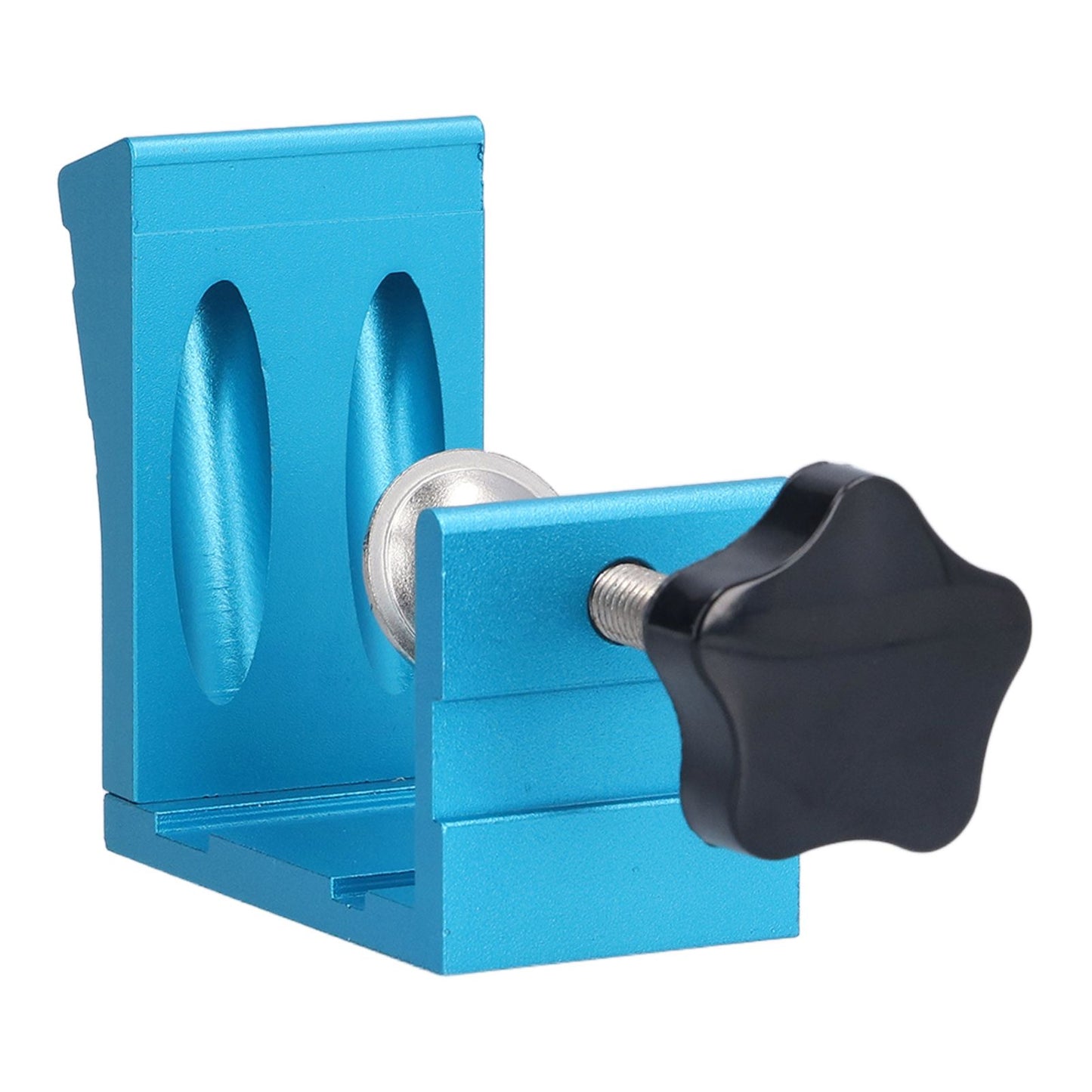 15° Oblique Hole Locator Positioner Set Aluminum Alloy Pocket Hole Jig Kit Woodworking Accessory Blue