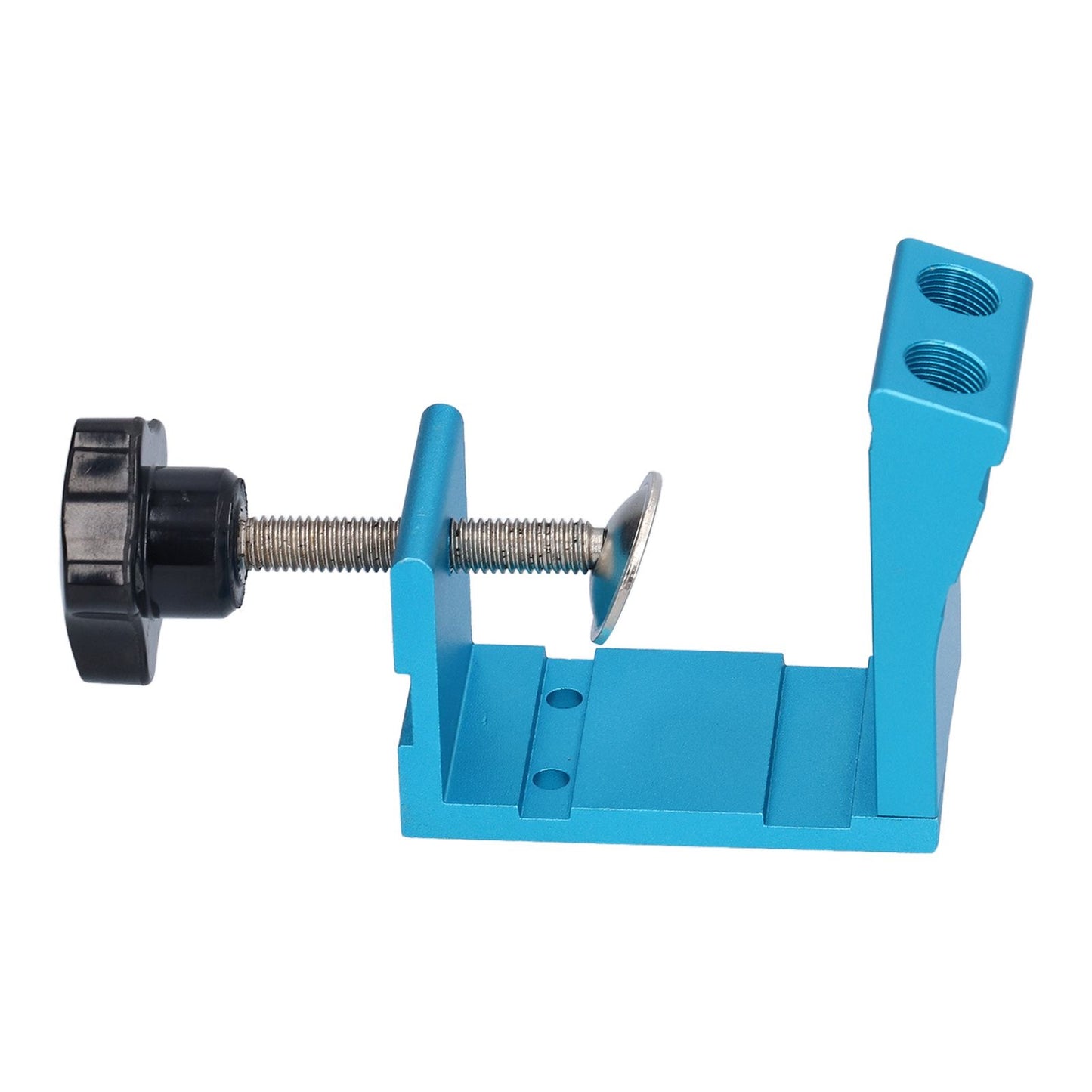 15° Oblique Hole Locator Positioner Set Aluminum Alloy Pocket Hole Jig Kit Woodworking Accessory Blue