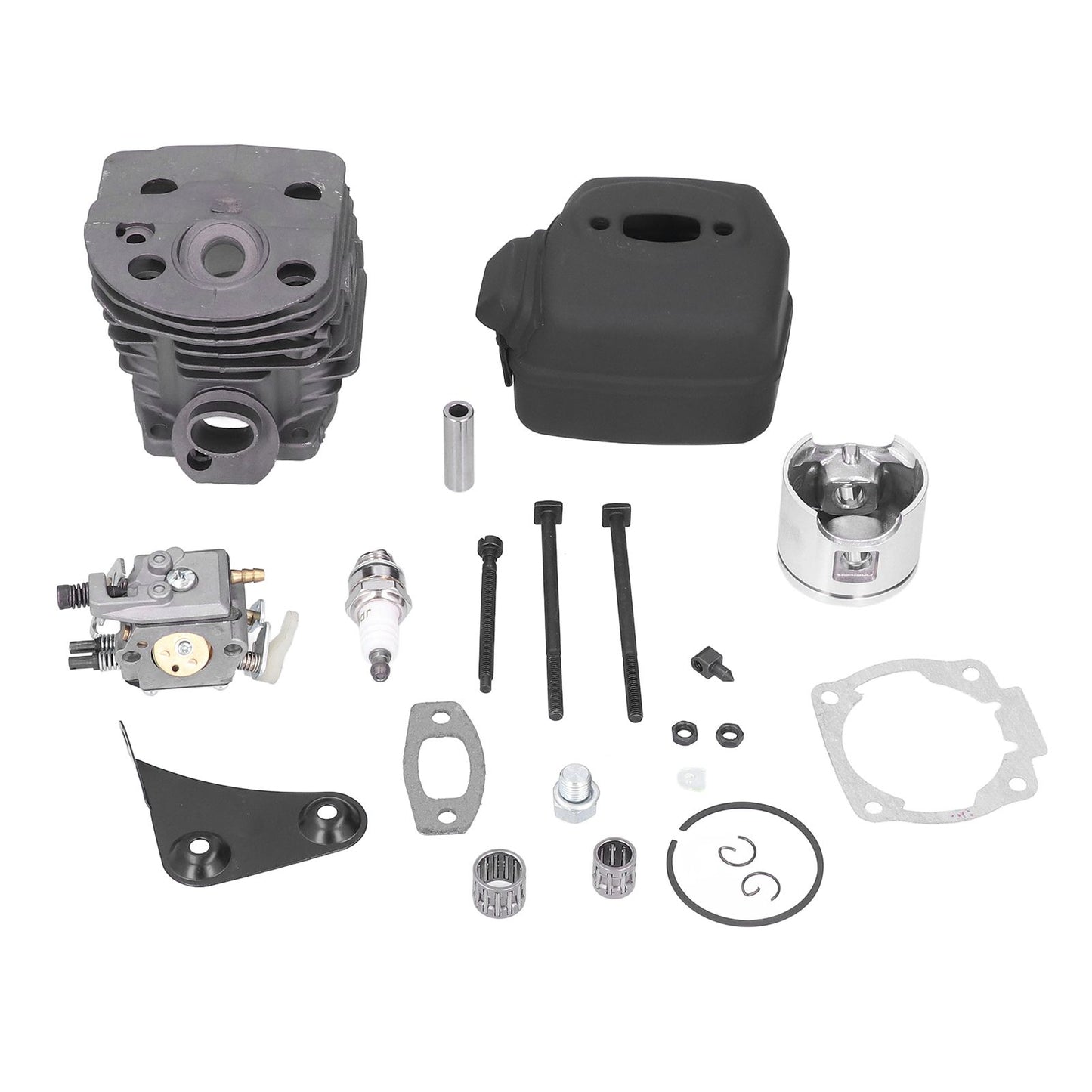 46mm Cylinder Piston Carburetor Spark Plug Gasket Set Replacement Fit for Husqvarna 55 51 Chainsaw