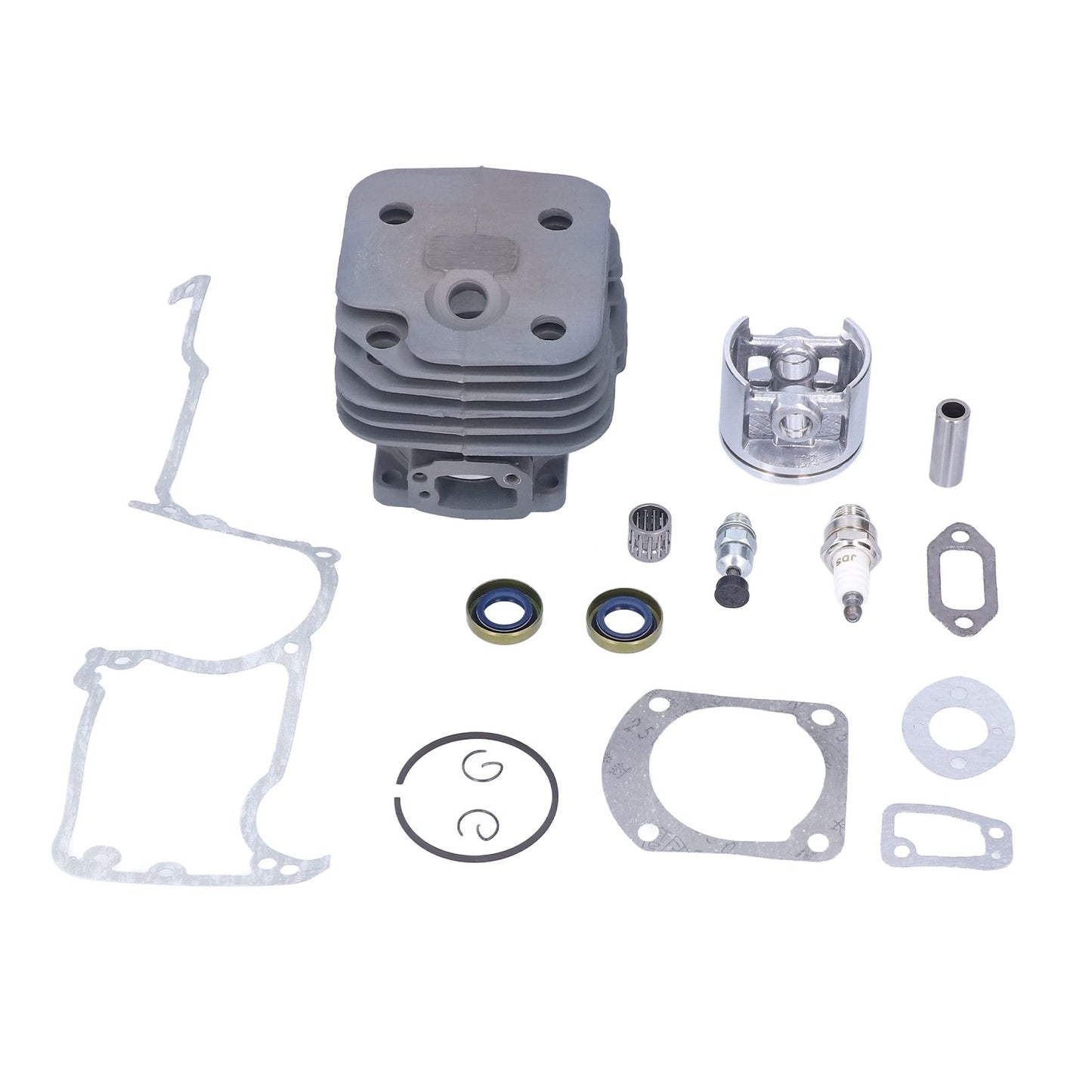 Chainsaw Cylinder Piston Kit Relief Valve Spark Plug 52mm Fit for Husqvarna 61 268 272 272XP