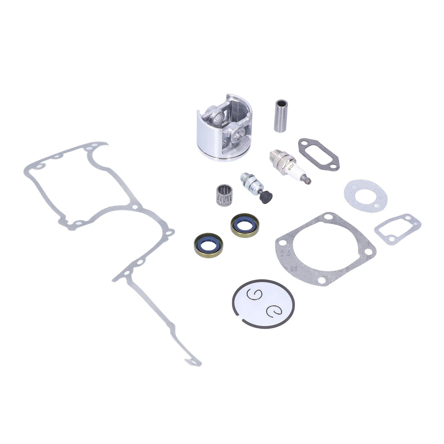 Chainsaw Cylinder Piston Kit Relief Valve Spark Plug 52mm Fit for Husqvarna 61 268 272 272XP
