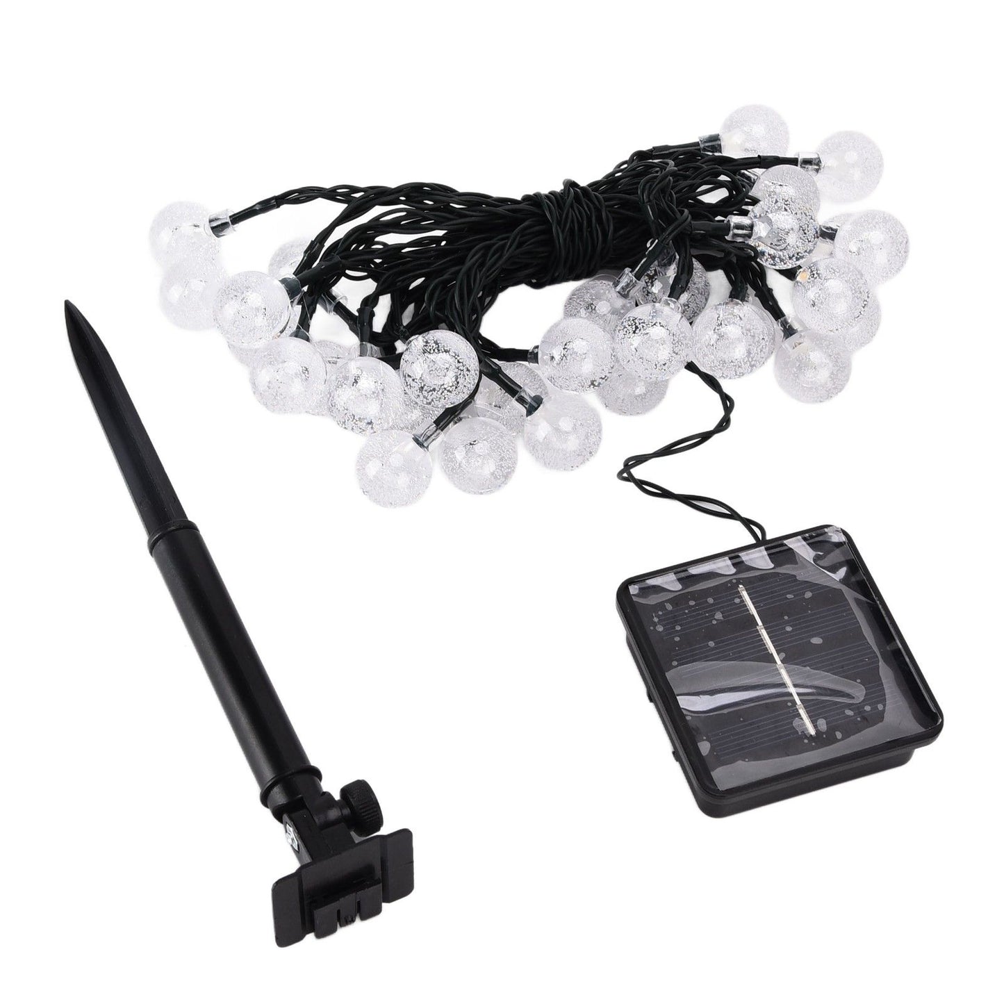 21ft 30LED Solar String Light Warm Waterproof Lamp String Light for Outdoor Yard Lawn Decor