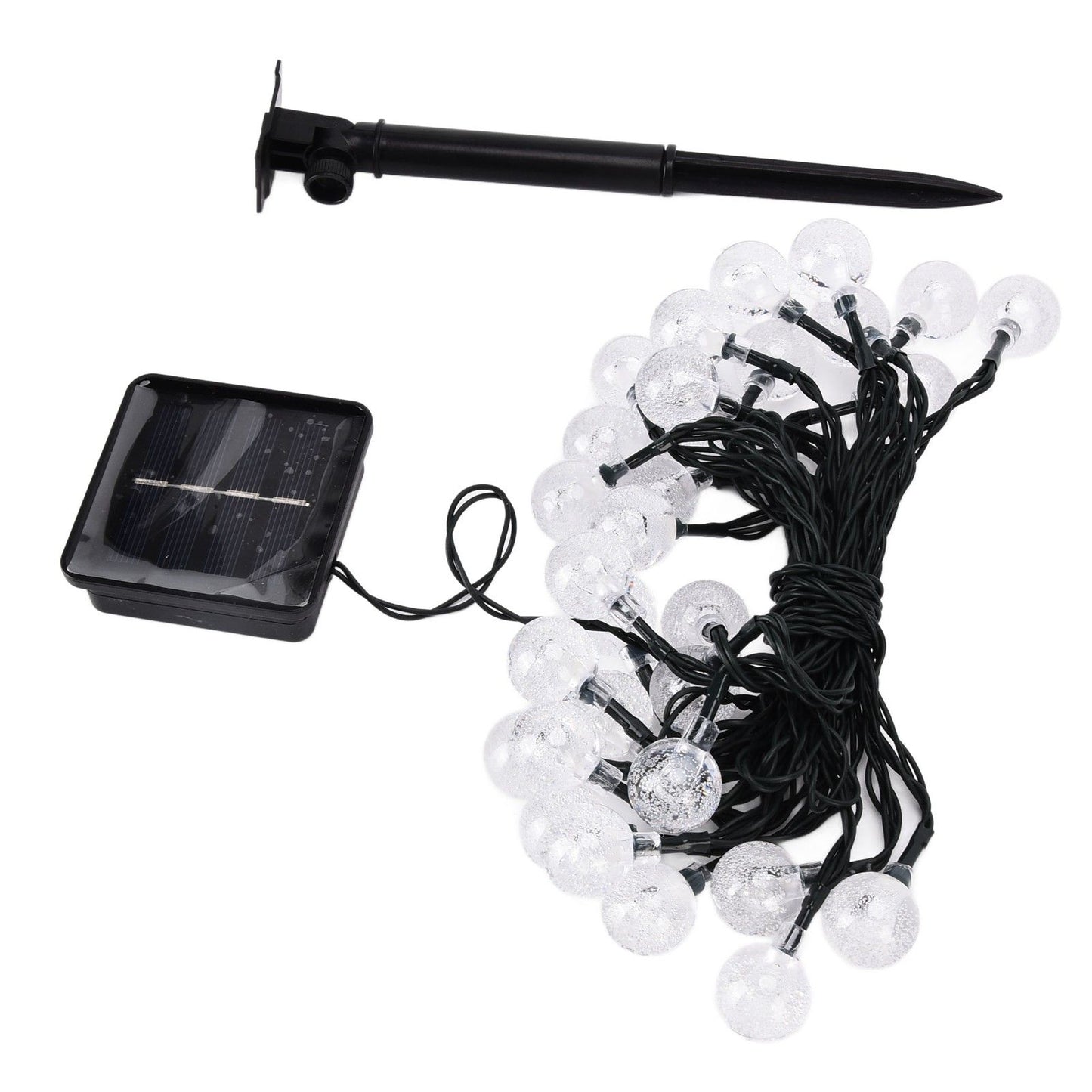 21ft 30LED Solar String Light Warm Waterproof Lamp String Light for Outdoor Yard Lawn Decor