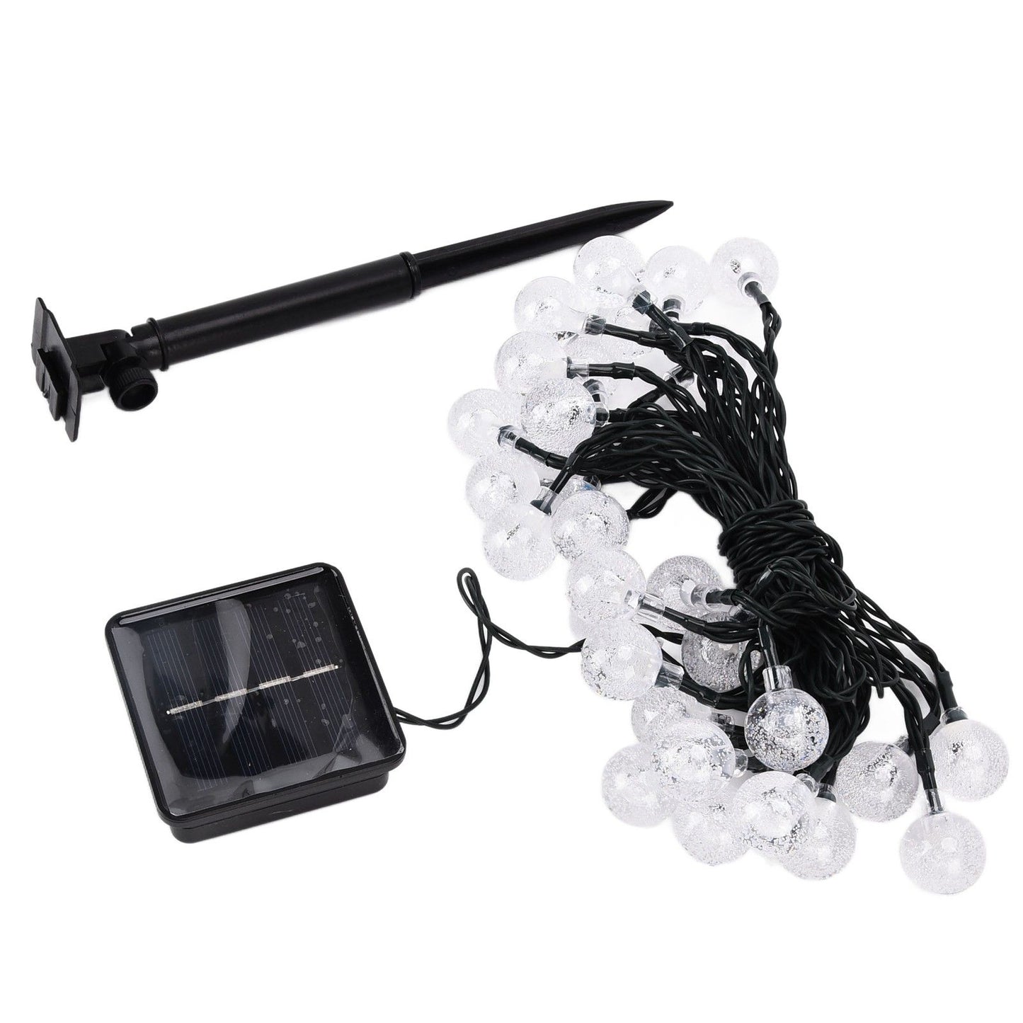 21ft 30LED Solar String Light Warm Waterproof Lamp String Light for Outdoor Yard Lawn Decor