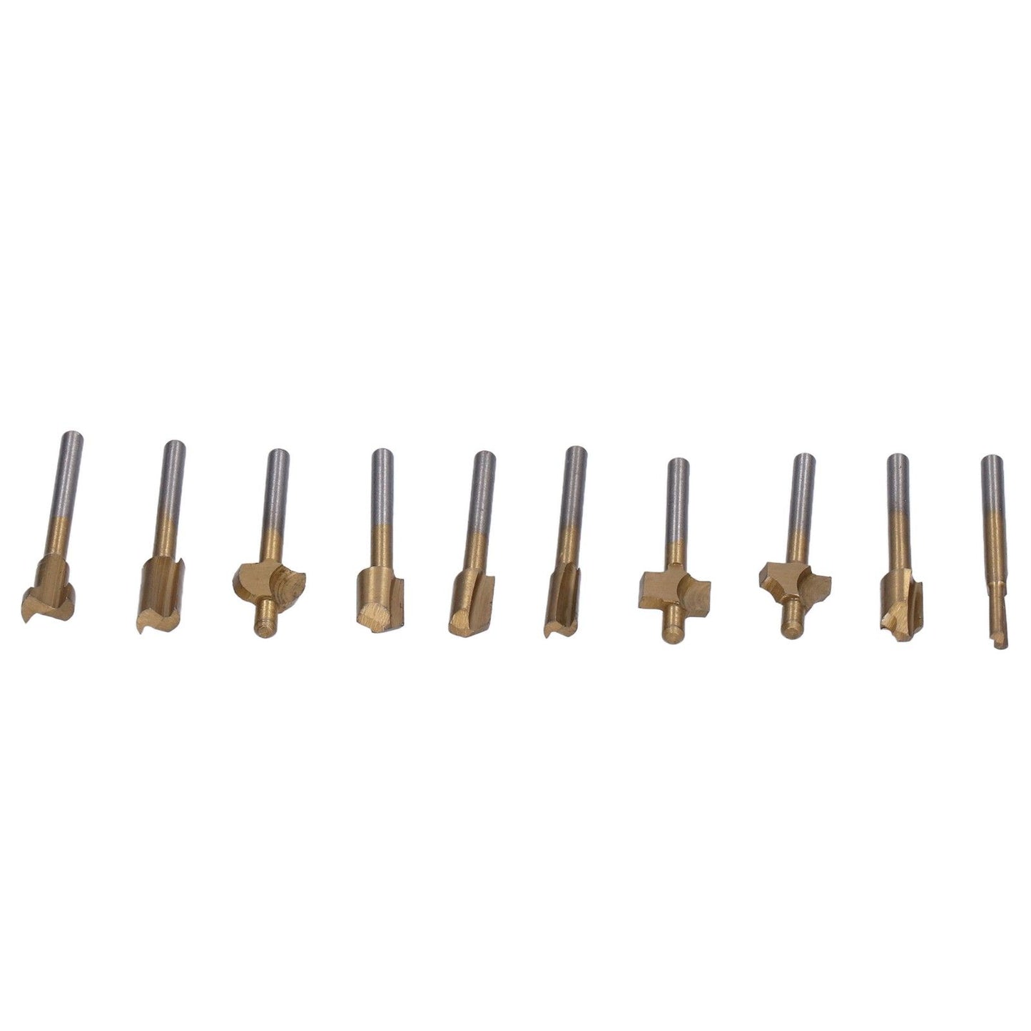 10pcs Carpentry Router Bits Carbide Rotary Burr Set for DIY Woodworking Carving Engraving Drilling