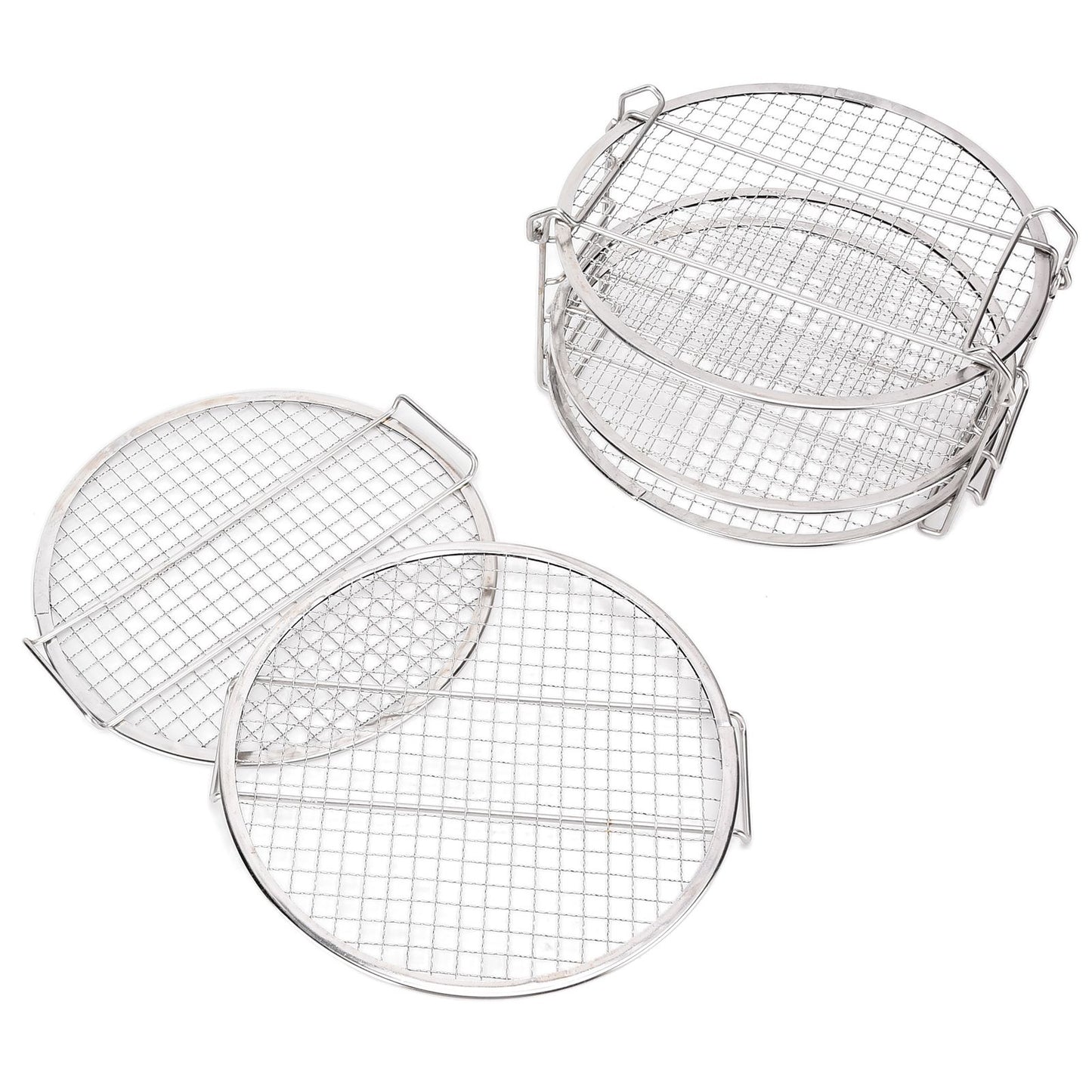 Stackable Dehydrator Rack Stainless Steel Drying Rack with Anti Scalding Gloves Fit for Ninja Foodi Fryer