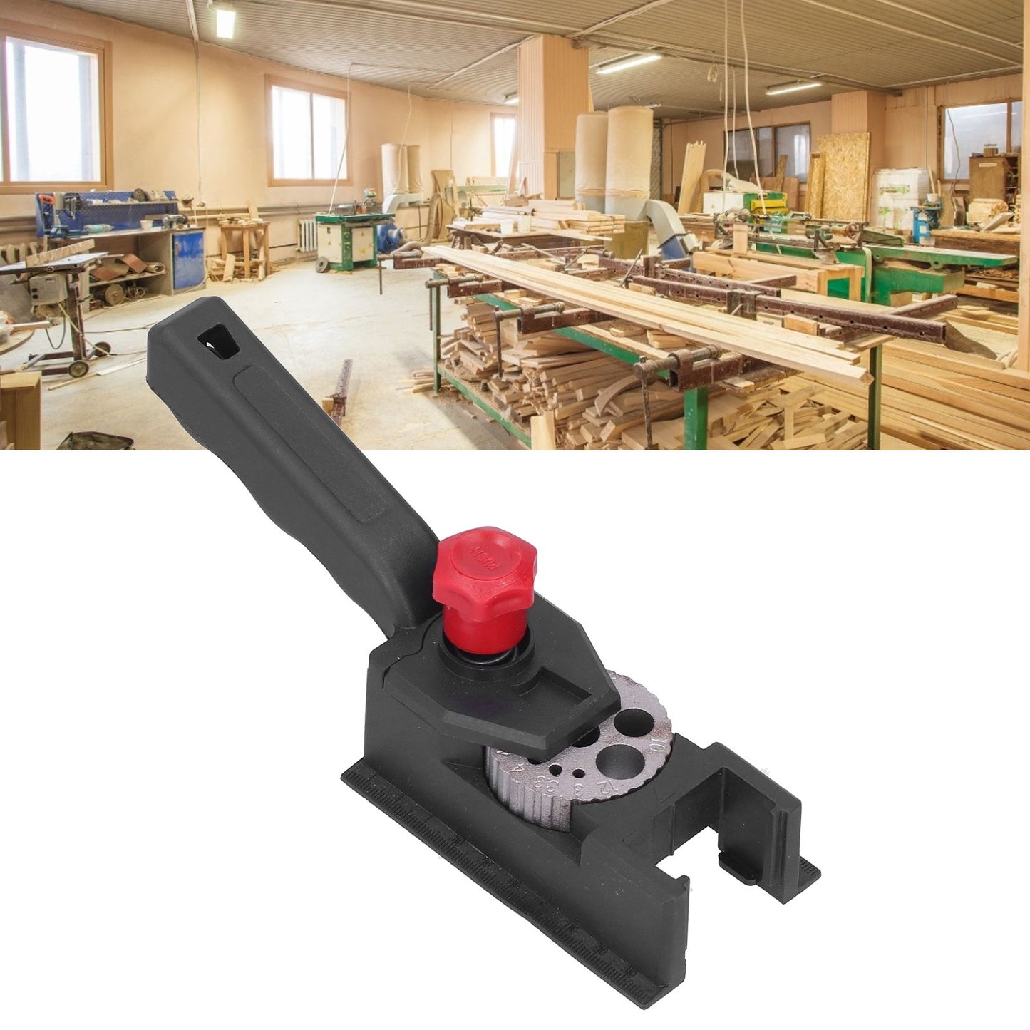 Handheld Dowel Jig Multifunction Flexible Adjustable Lightweight Portable Punch Locator