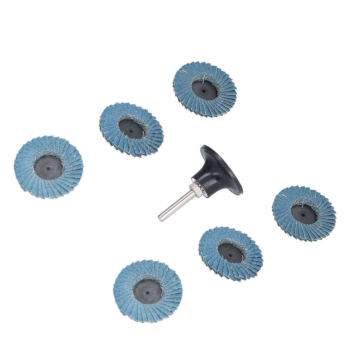 31PCS 2in/5cm Flat Flap Disc 40/60/80 Grits Blue Zirconia Alumina for Grinding Blending Sanding