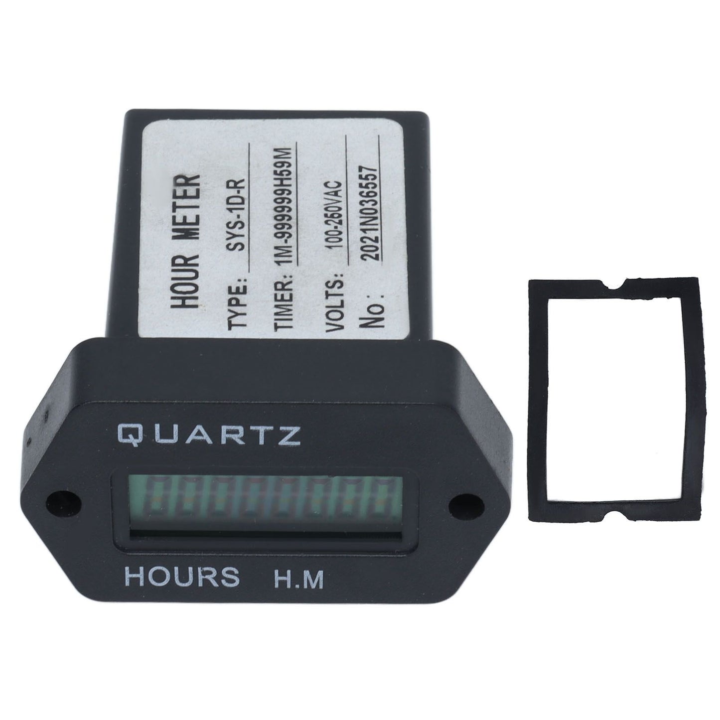 Industrial Time Counter Stable High Accuracy Digital Display Timer With Rubber Ring for Generator Excavator Lawn Mower