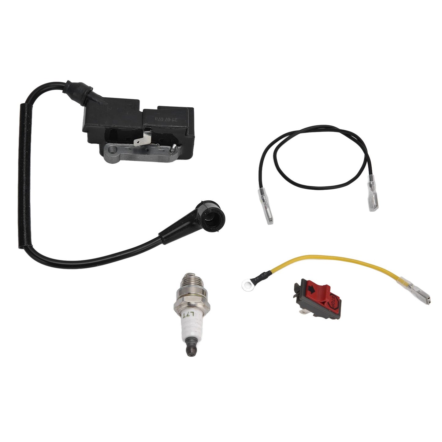 Spark Plug Kit Ignition Coil and Spark Plug with Wire Set for Husqvarna for Jonsered