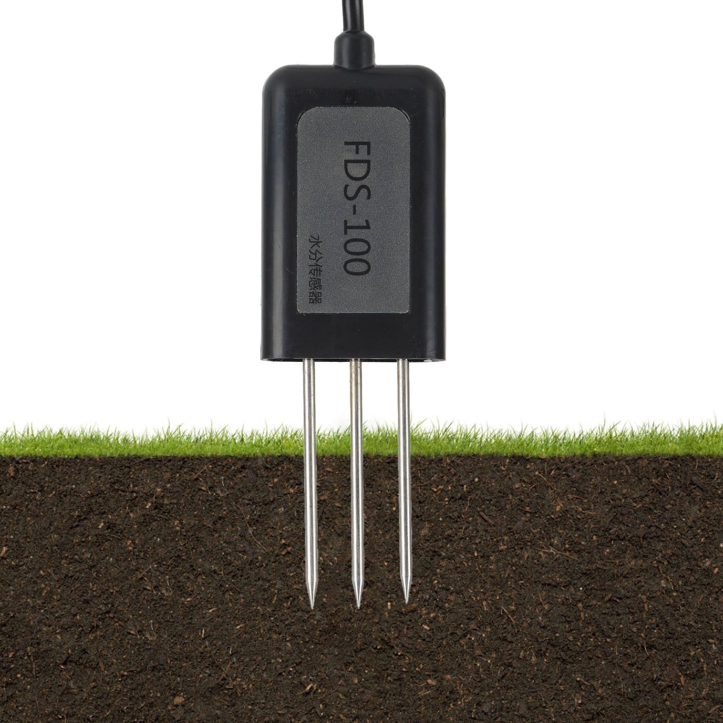 IP68 Soil Moisture Sensor Humidity Transducer for Garden Greenhouse Agriculture 0‑100% 2s ResponseOutput 0‑2V 7‑24V